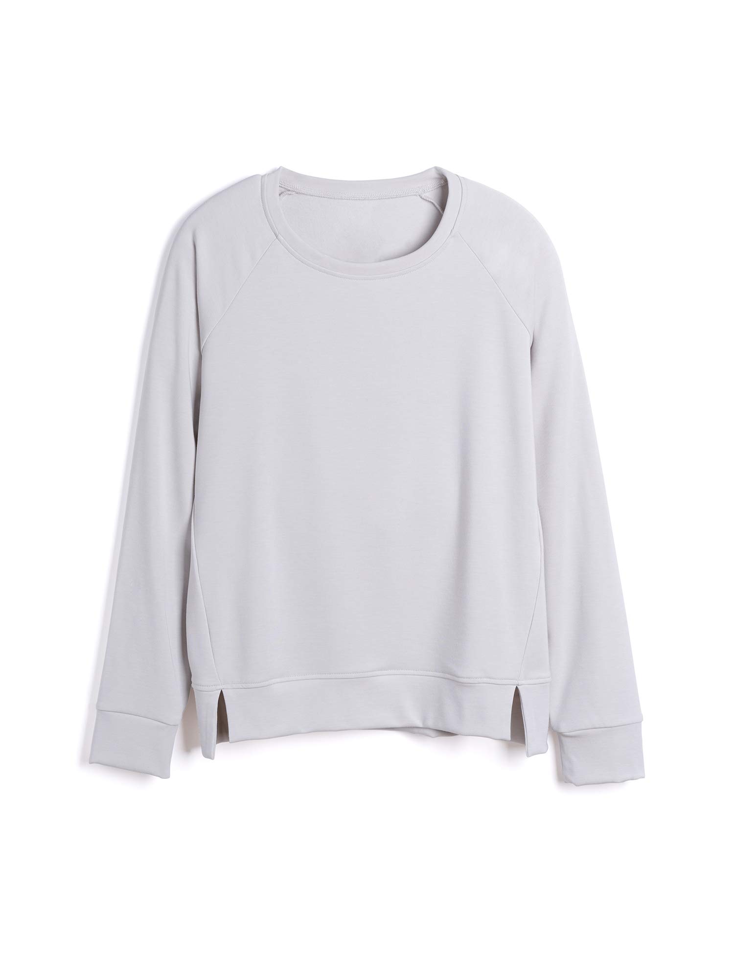 GYS Women's Bamboo Crewneck Pullover Sweatshirt - Soft Eco-Friendly Long Sleeve Casual Top for Everyday Wear, Lounge & Outdoor Activities