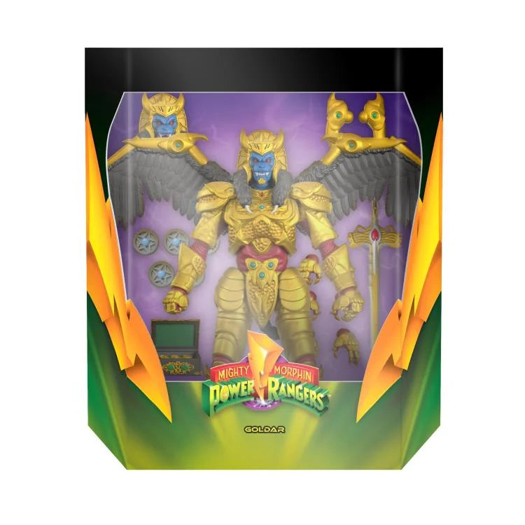 Mighty Morphin Power Rangers ULTIMATES! Goldar Action Figure - Collectible 90s TV Show Toy for Fans - Perfect for Display, Play & Nostalgic Gift Giving
