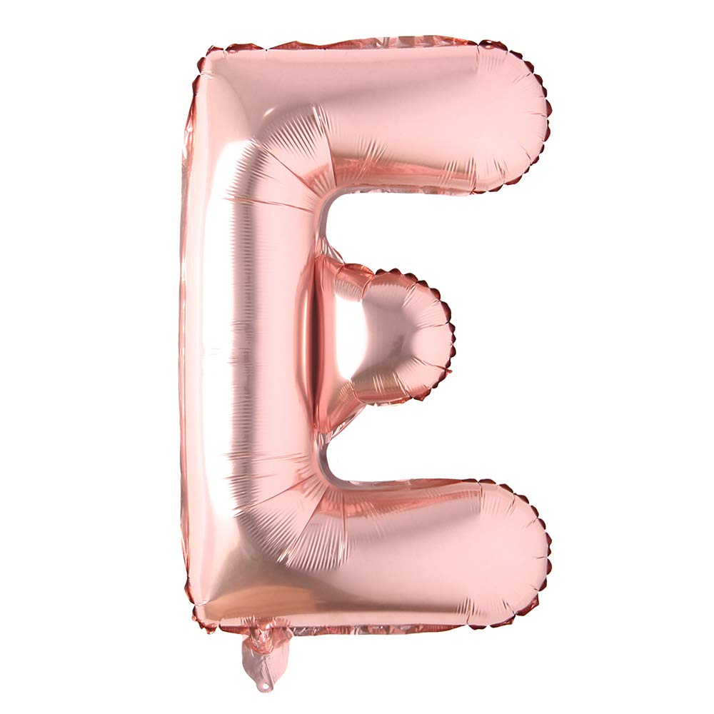 40 Inch Rose Gold Alphabet Number Balloon - Foil Mylar Party Decorations for Wedding, Bachelorette, Birthday, Bridal Shower, Graduation & Anniversary Celebrations - Helium Compatible - Elegant Event Decor