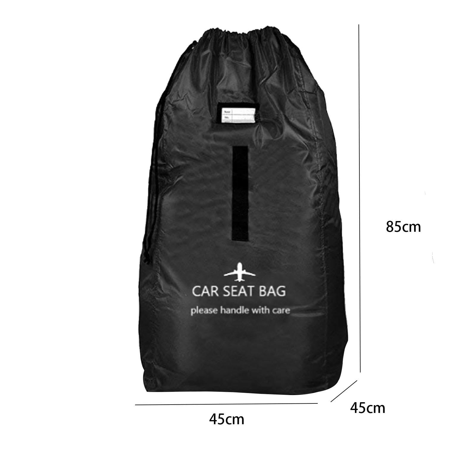 Amagogo Infant Gate Check Bag - Durable Black Car Seat Cover for Air Travel & Baby Safety - Perfect for Airlines, Strollers & Child Carriers