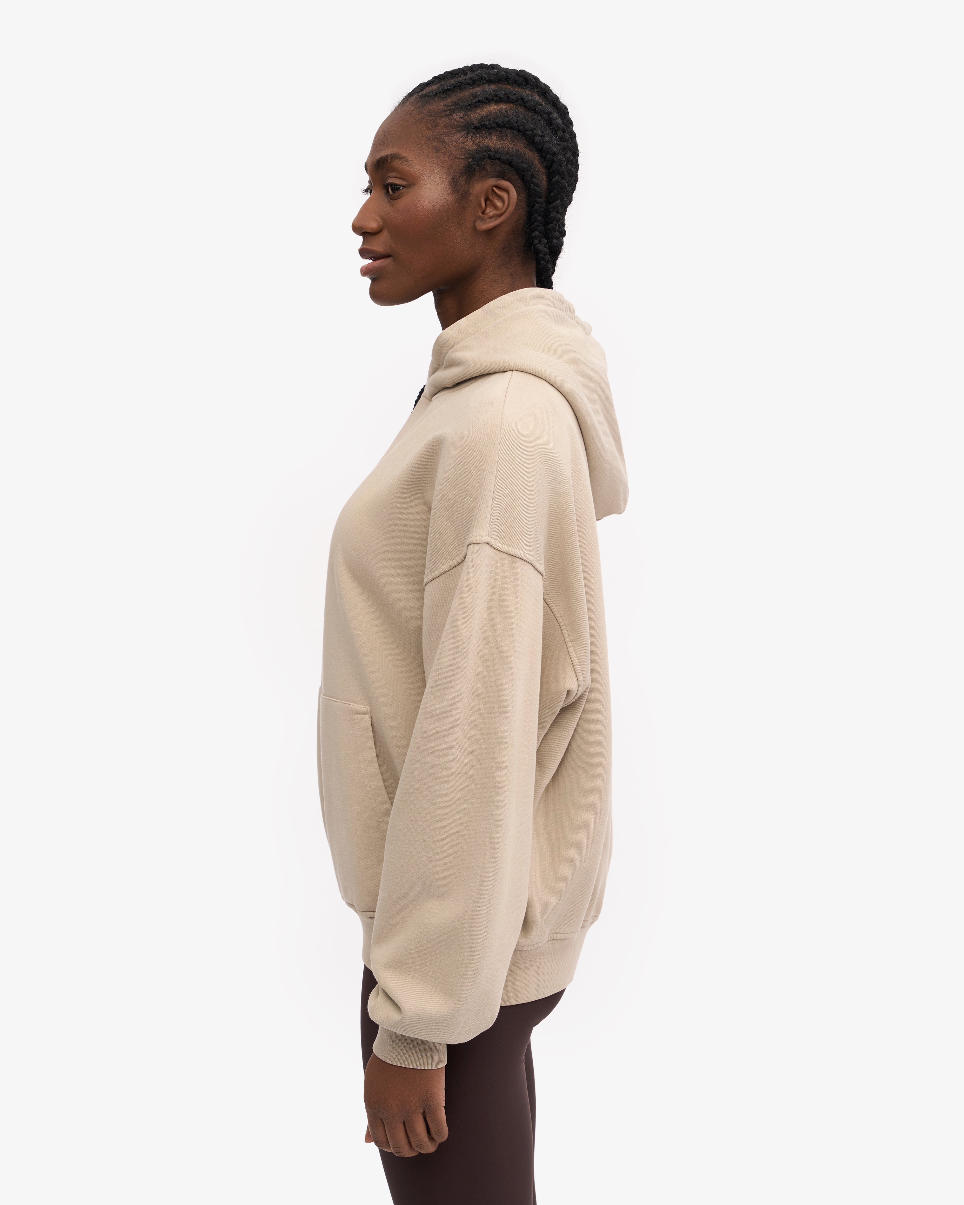 Organic Oversized Hoodie - Soft & Cozy Unisex Pullover Sweatshirt in Oyster Grey | Perfect for Casual Wear, Lounge & Street Style Fashion