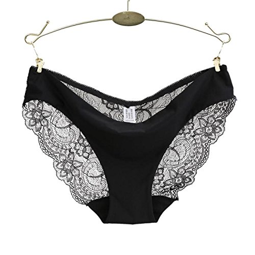 Sexy Lace Floral Underwear for Women - Plus Size Thong Panties & Bikini Briefs - 1PC Comfortable Lingerie for Date Night, Sleepwear & Everyday Wear