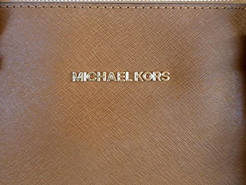 Michael Kors Women's Jet Set East West Trapeze Tote Bag - Stylish Leather Luggage Handbag for Work, Travel & Everyday Use