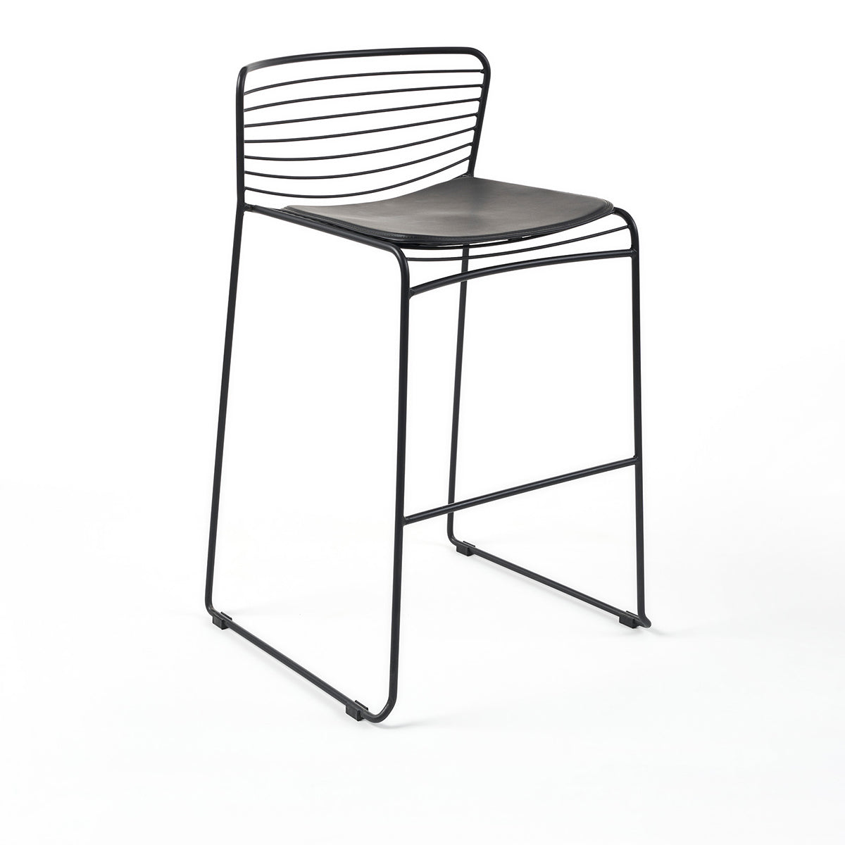 Frankia Bar Stool - Adjustable Height Modern Kitchen Counter Stool with Backrest, Swivel Seat & Footrest - Perfect for Home Bar, Kitchen Island & Breakfast Nook