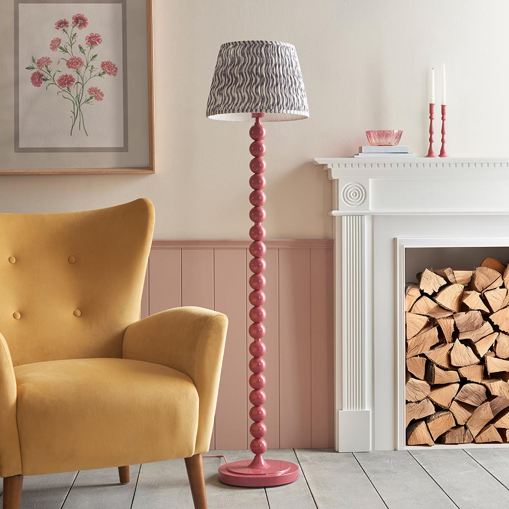 Auralis Ripple Floor Lamp with E27 Socket - Modern LED Standing Light for Living Room, Bedroom & Office - Adjustable Height in Multiple Finishes (Black, White, Bronze) - Perfect for Ambient Lighting & Home Decor