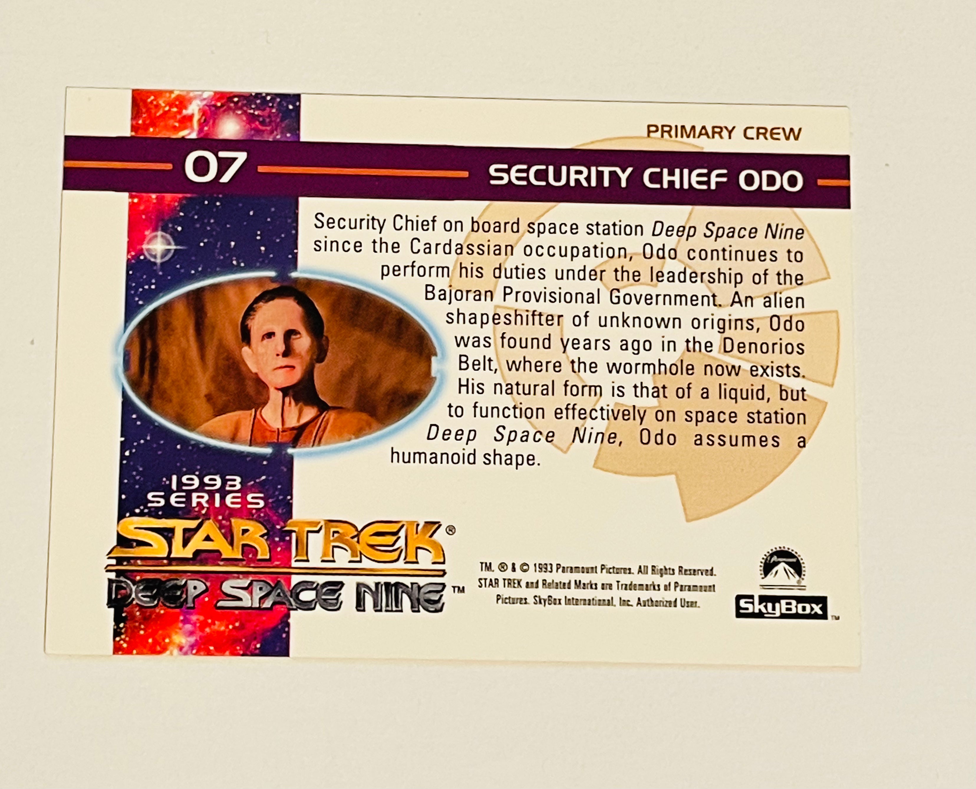 Rare Star Trek DS9 Odo Autographed Trading Card with COA - Perfect for Collectors, Fans & Sci-Fi Memorabilia Displays