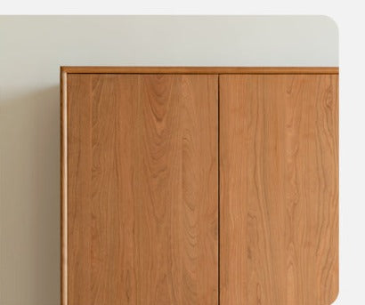 Solid Oak and Cherry Wood Wardrobe - Elegant and Durable Closet for Bedroom, Living Room, or Walk-In Closet Storage