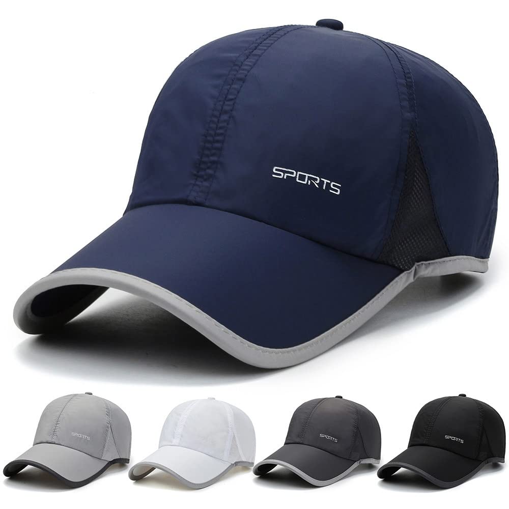 Croogo Quick Drying Baseball Cap for Men - Lightweight UV Protection Sun Hat with Mesh Design for Golf, Running, Hiking & Outdoor Sports | Perfect Dad Hat for Summer Activities