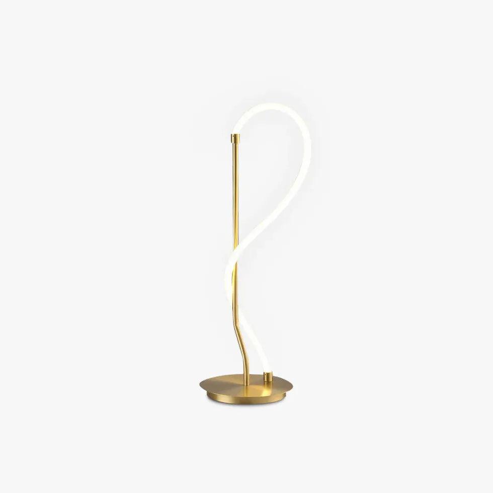 Modern White Tube Curved Line Floor Lamp - Adjustable Standing Light for Living Room, Bedroom & Office - Soft Ambient Lighting for Reading, Working & Relaxing