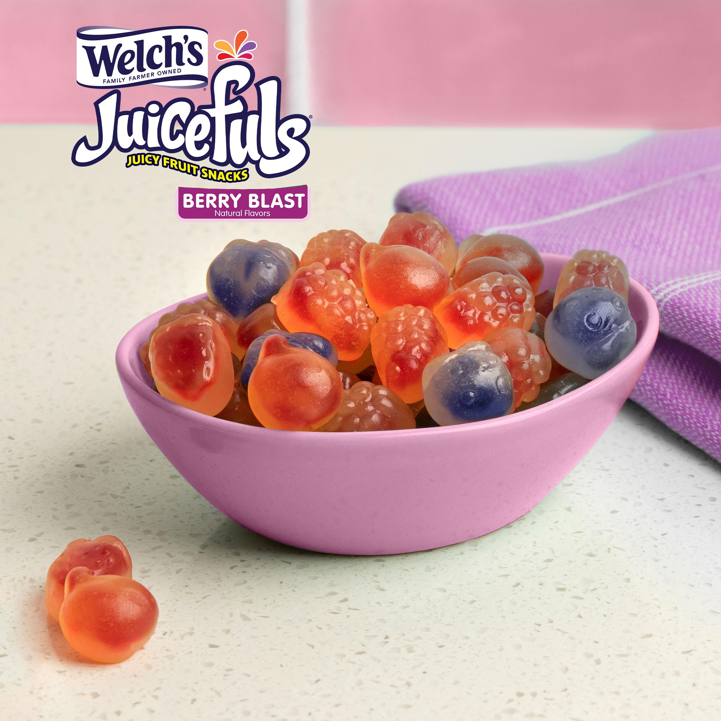 Welch's Fruit Snacks, Berry Blast & Island Splash - Bulk Pack (14 Pack) for School Lunches & Snacks
