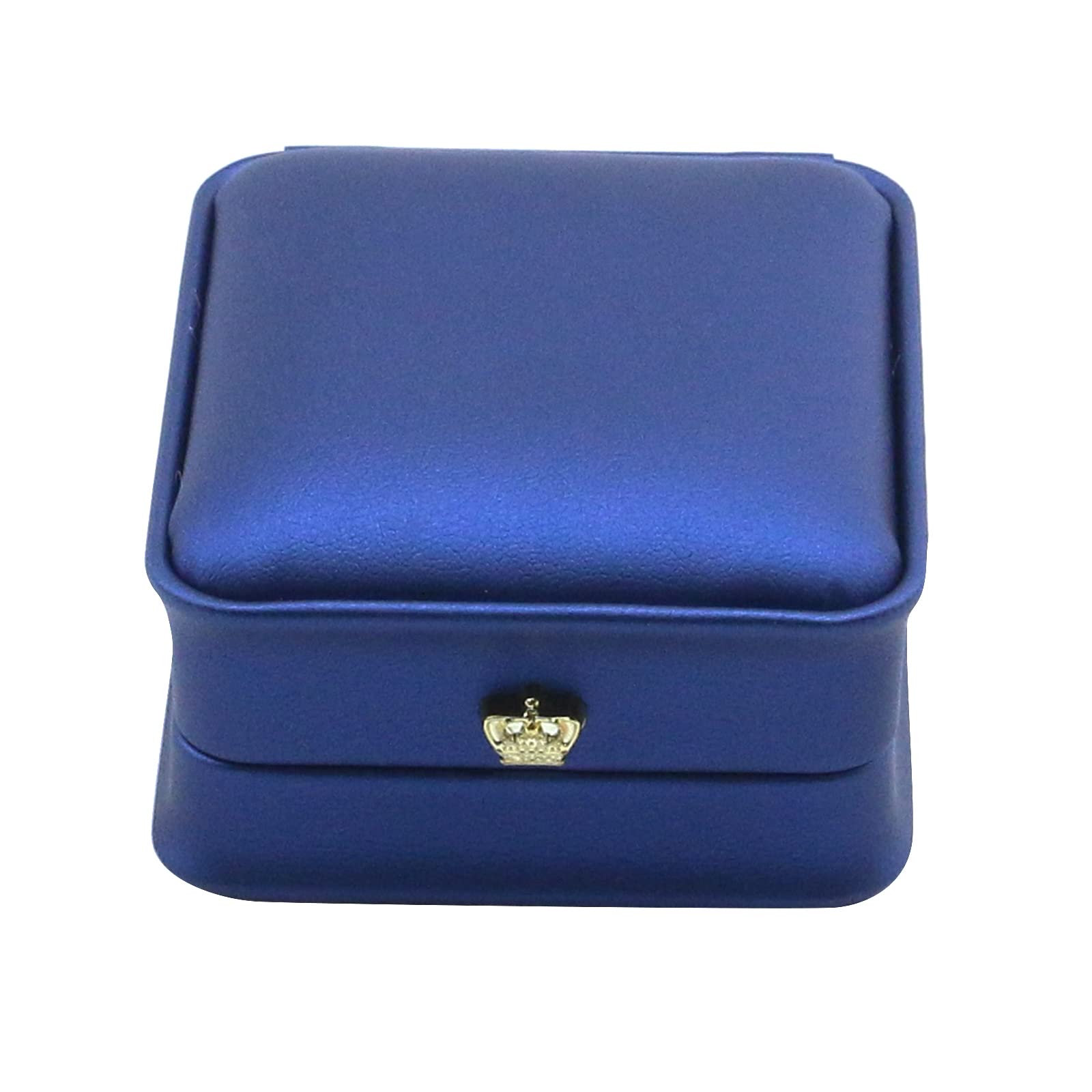 MY MIRONEY PU Leather Jewelry Box with Velvet Interior - Royal Blue Necklace Pendant Storage Case & Organizer (2.83