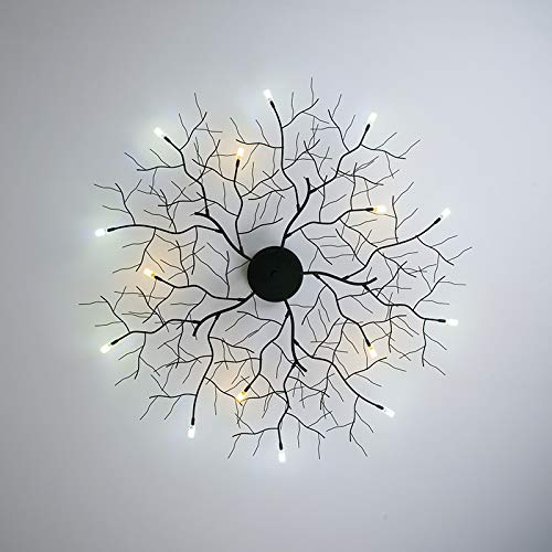 Modern LED Ceiling Light - Nordic Tree Branch Design Iron Chandelier for Living Room & Bedroom (95cm/10LED) - Home Decor Lighting Fixture for Hotel, Clubhouse & Residential Spaces