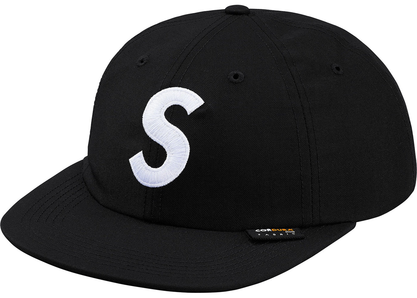 Supreme Cordura S Logo 6-Panel Hat - Durable Nylon Baseball Cap for Men & Women - Perfect for Streetwear, Outdoor Sports & Casual Fashion