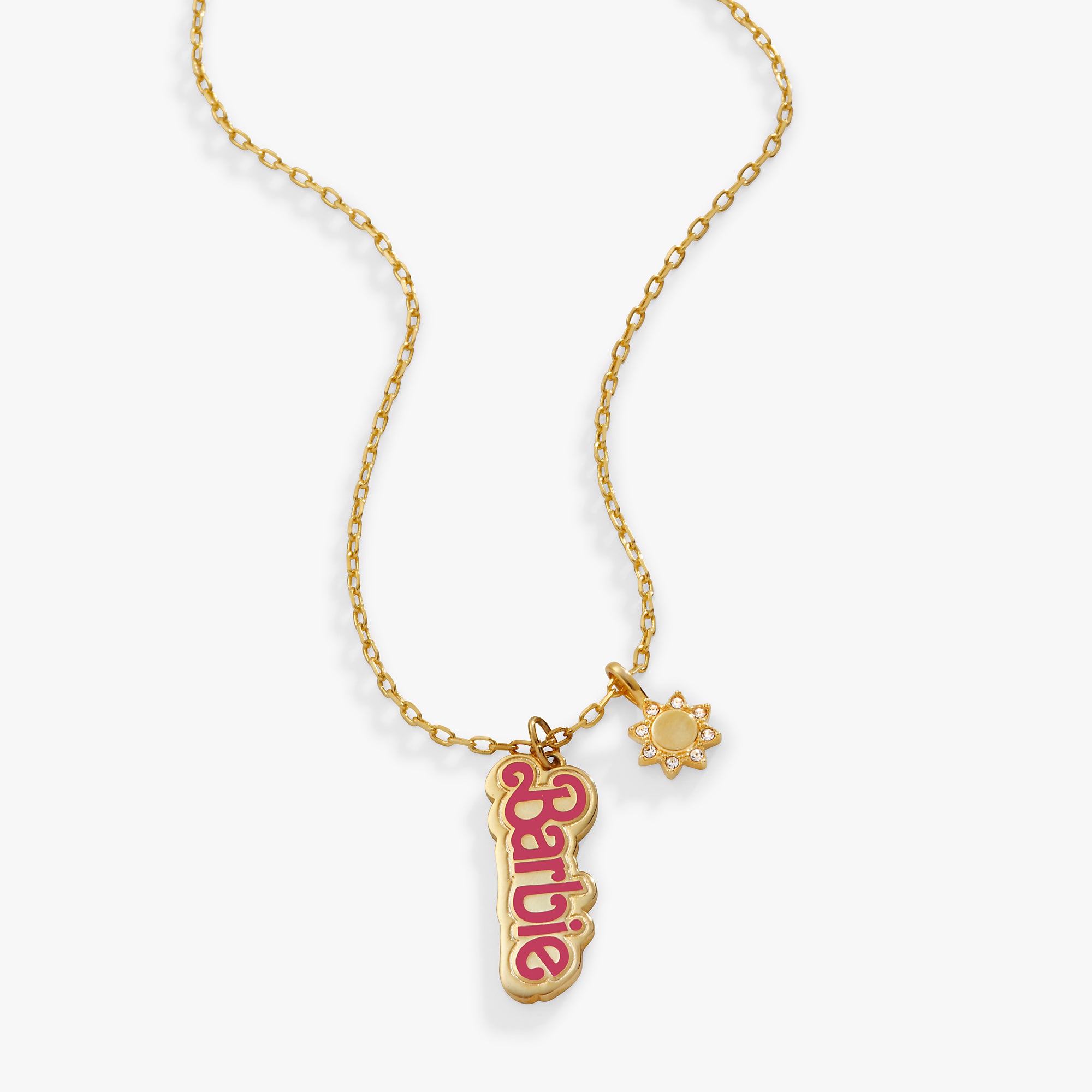 Barbie™ The Movie Adjustable Necklace Set - Stylish Barbie Duo Jewelry for Women & Girls - Perfect for Parties, Cosplay & Everyday Wear