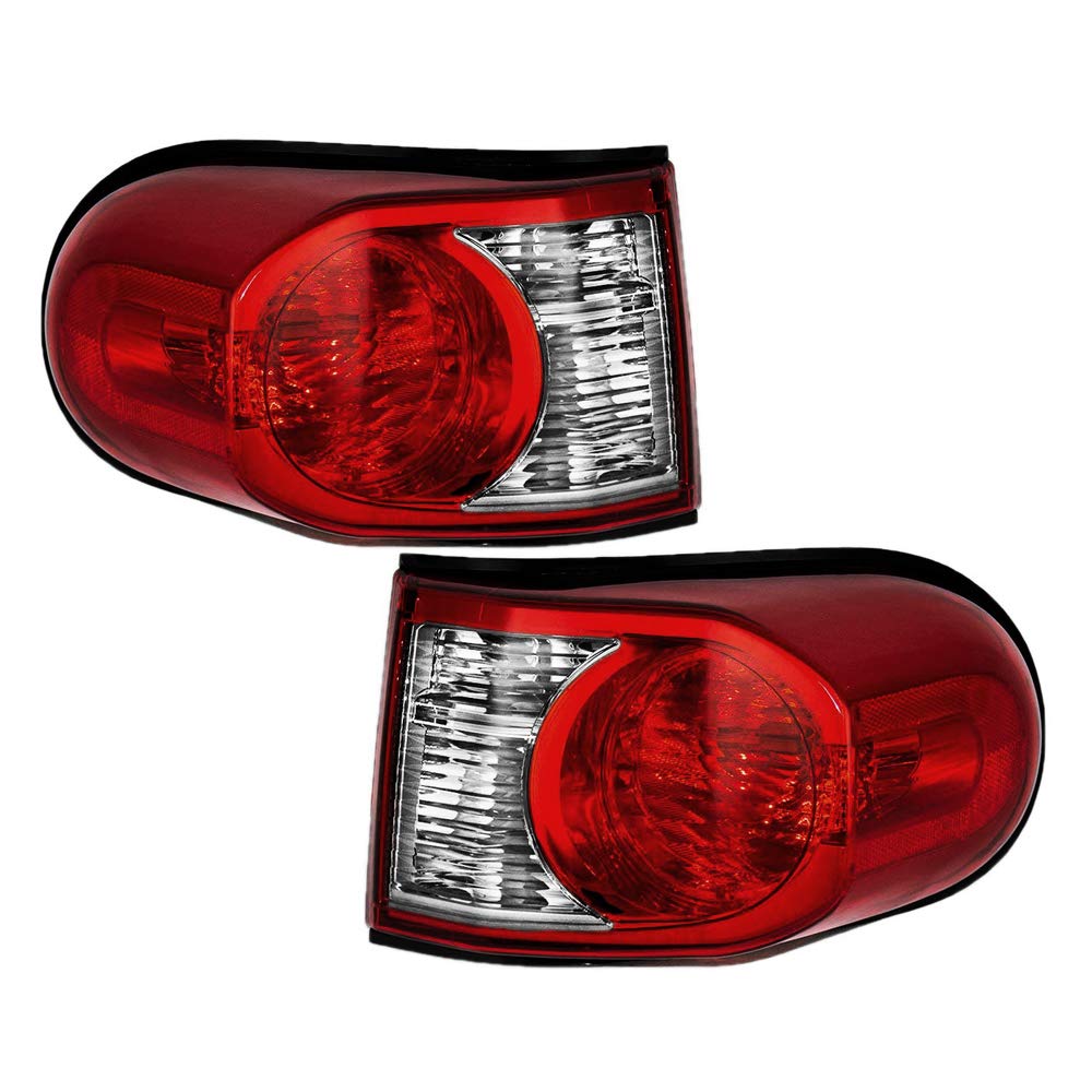 OE Style Replacement Rear Brake Tail Lights Assemblies for 2007-2011 Toyota FJ Cruiser - Left Driver & Right Passenger Side Pair - Durable LED Lights for Off-Roading & Night Driving