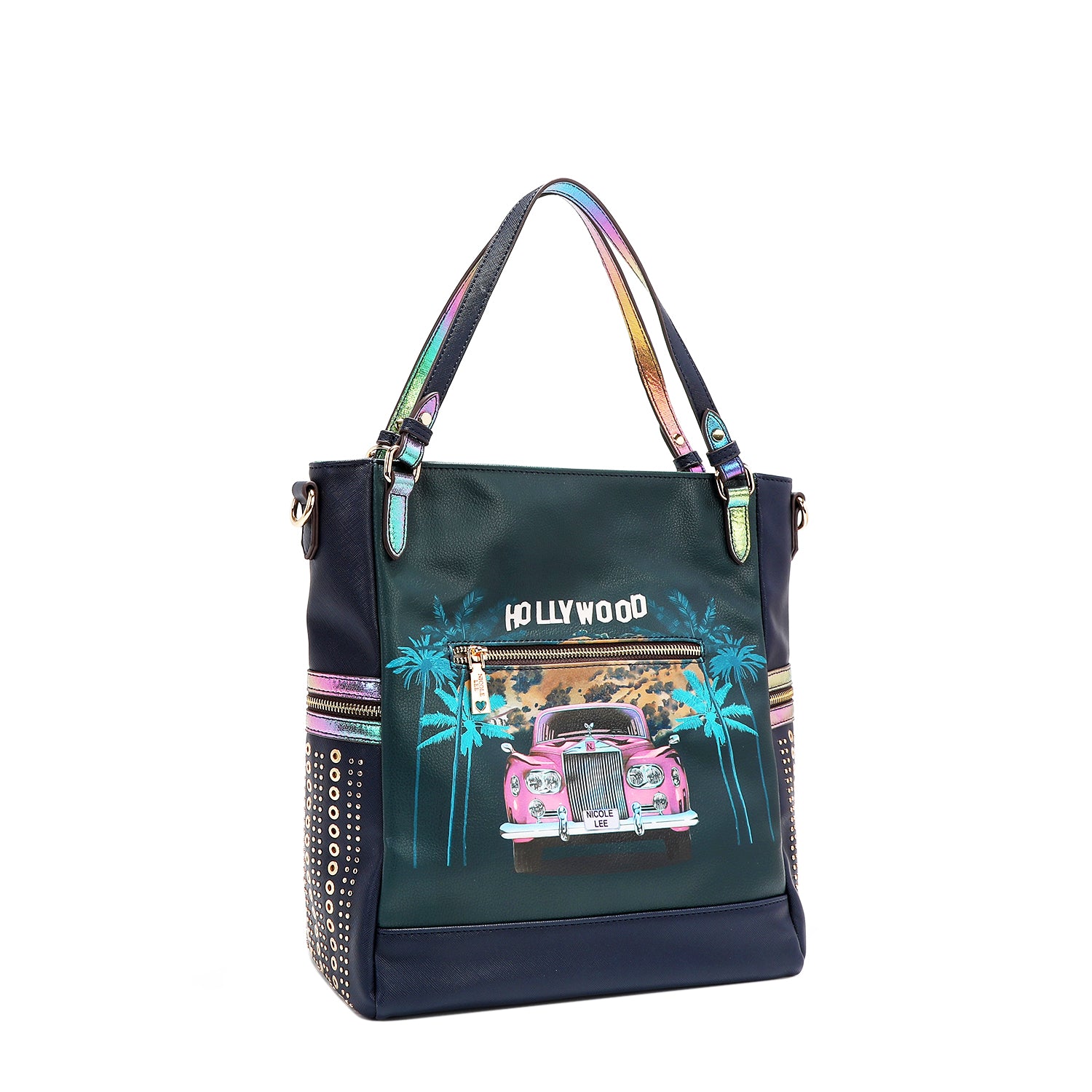 Hollywood Drive Large Tote Bag - Stylish Spacious Women's Shoulder Bag for Work, Travel & Beach | Perfect for Office, Gym & Weekend Getaways