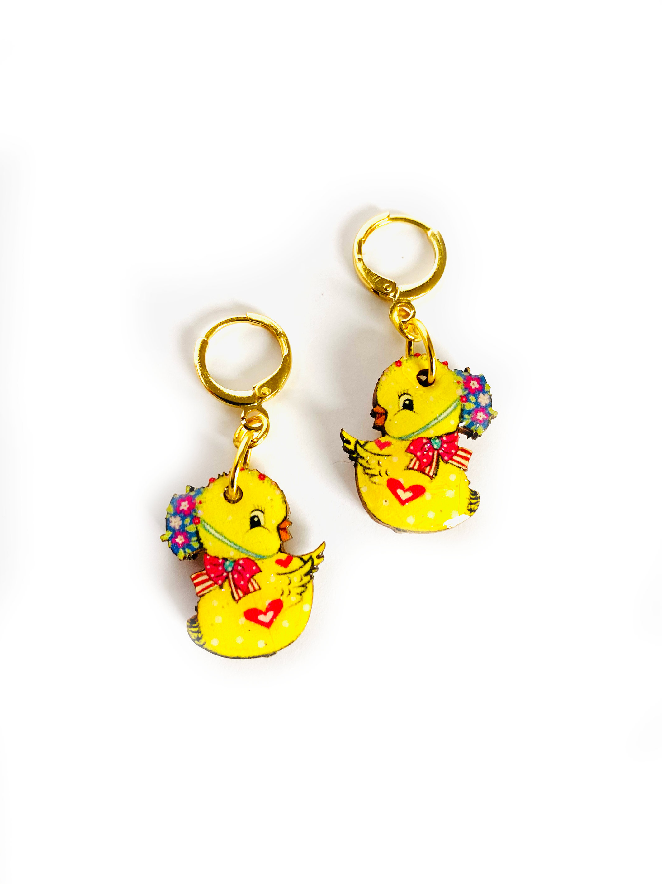 Rosie Rose Parker Chicken Huggie Hoop Earrings - Cute Animal Jewelry for Women, Girls | Perfect for Everyday Wear, Gifts, and Farmhouse Style Outfits