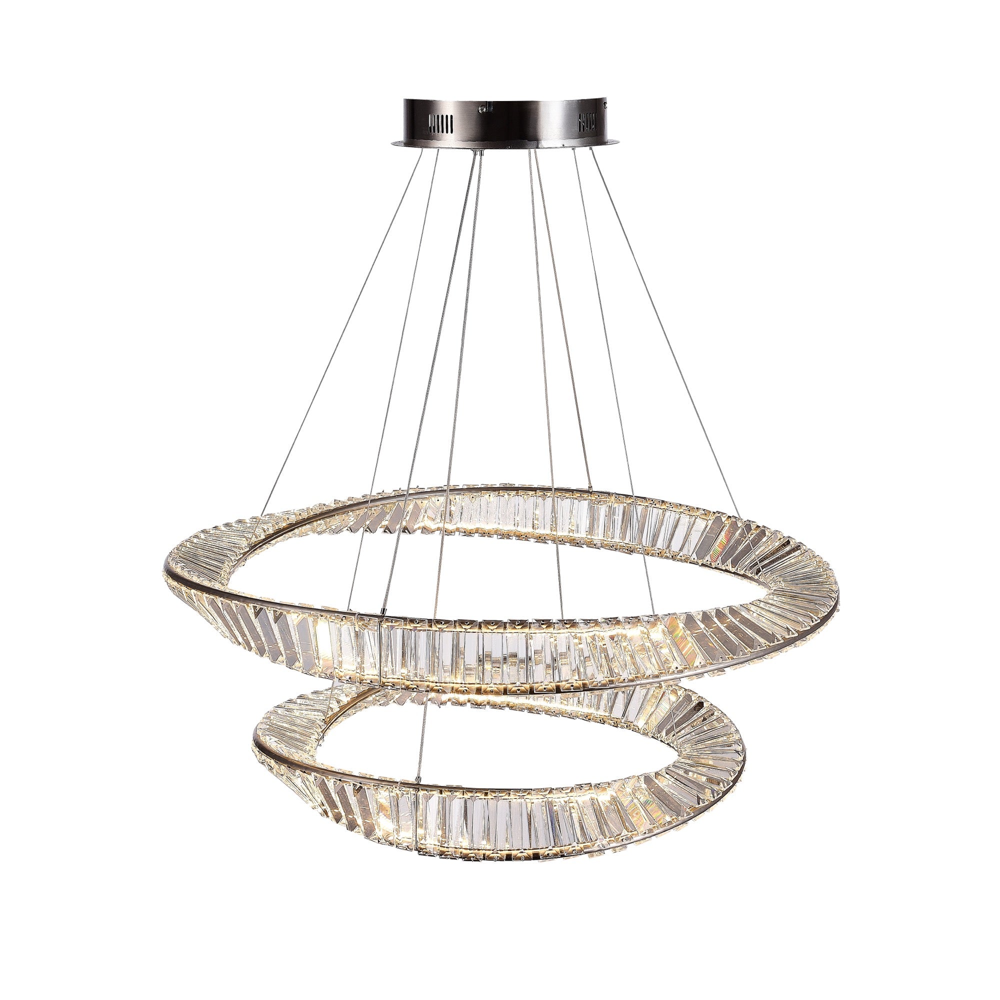 Stella 88W LED Chandelier - Modern Crystal Ceiling Light Fixture for Dining Room, Living Room & Bedroom - Energy Efficient Dimmable Lighting for Home Decor