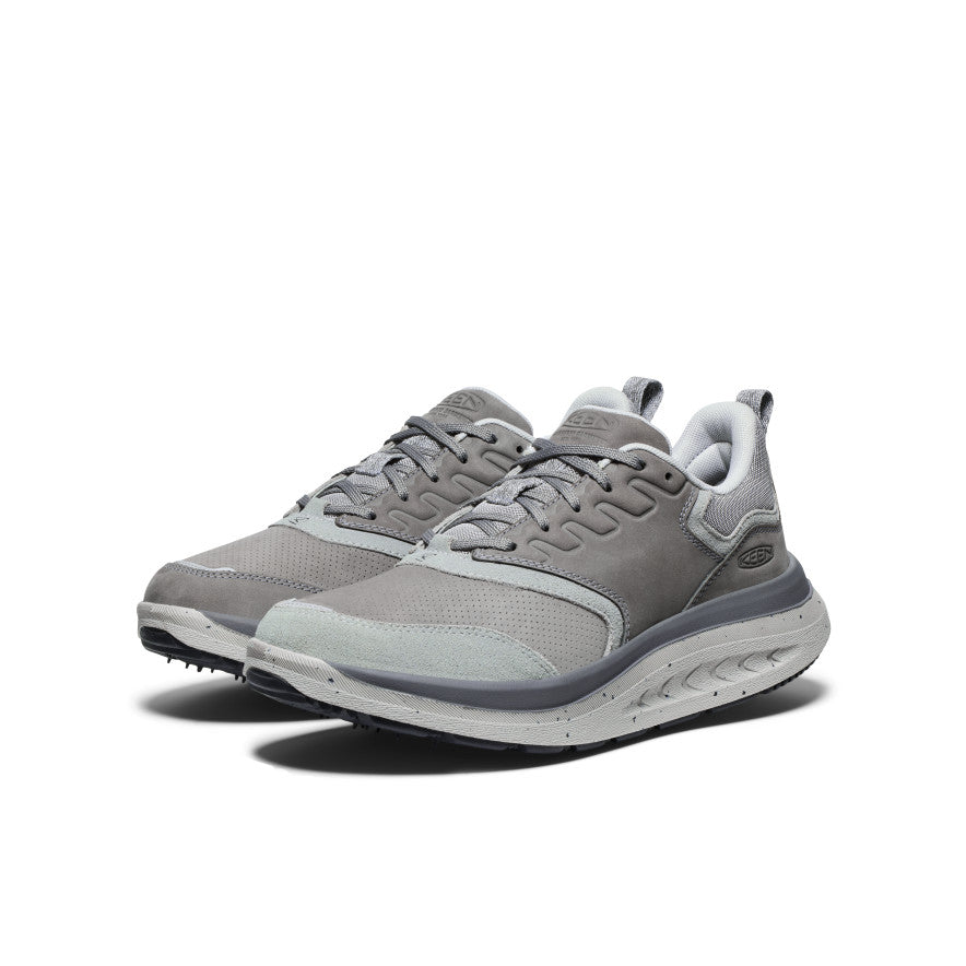 **Men's WK400 Leather Walking Shoes by Engineered Garments – Alloy/Steel Grey | Comfortable & Durable for Casual Outings, Travel & Daily Wear**