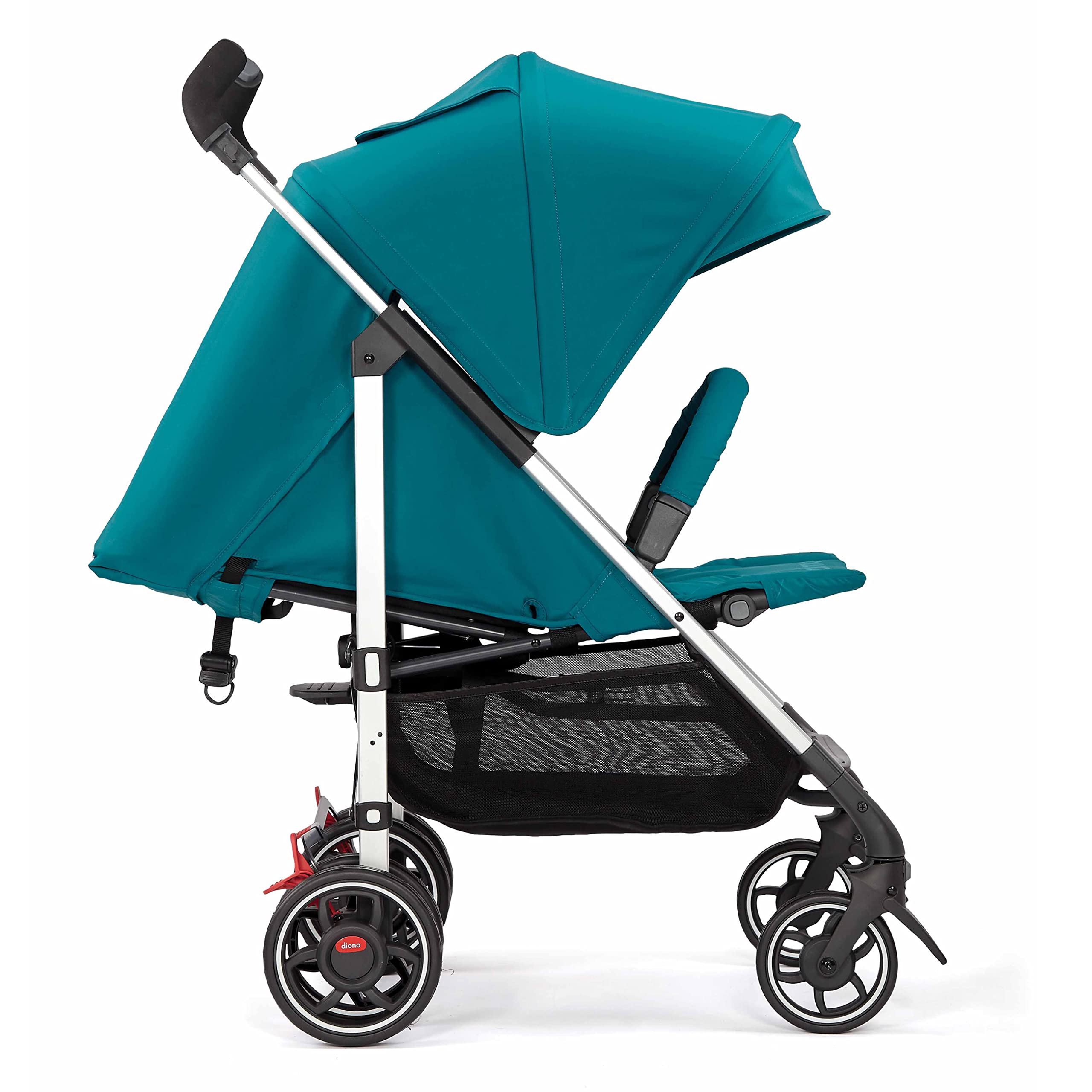 Diono Flexa Lightweight Umbrella Stroller for Infants to Toddlers - Compact Fold, Adjustable Canopy & Large Storage Basket, Blue Turquoise | Perfect for Travel, Shopping & Everyday Use