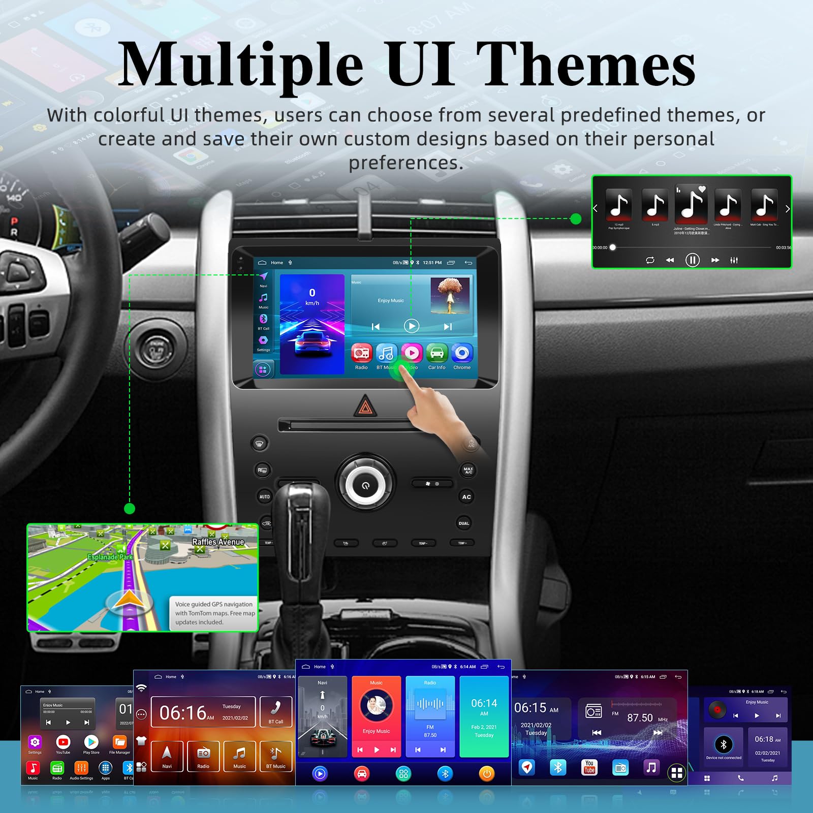 2+64GB Android 13 Car Stereo for Ford Edge 2010-2015 | 9