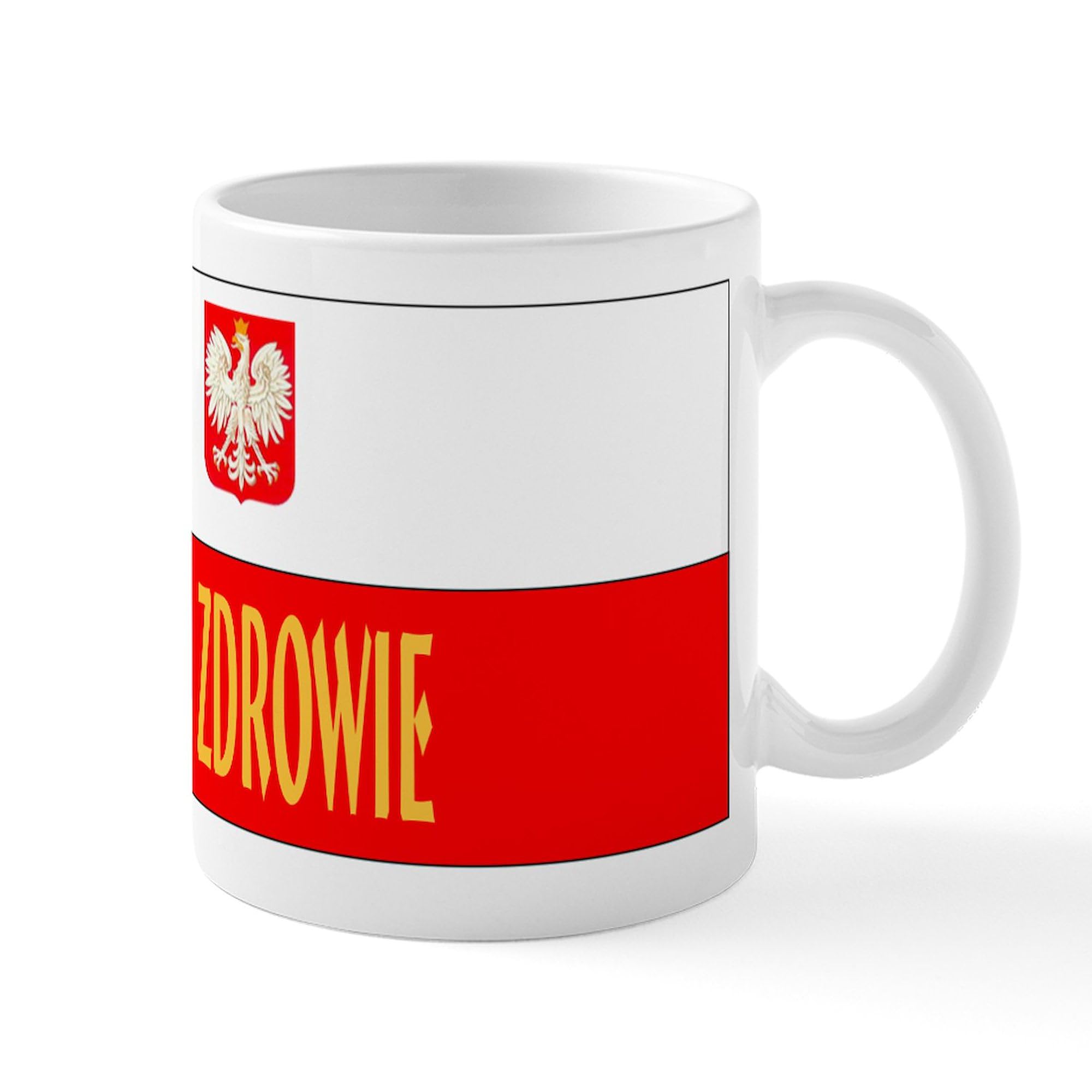 Polish White Eagle Coffee Mug 11 oz (325 ml) - Ceramic Travel Mug for Office, Home & Gifts - Durable Coffee Cup with Unique Design