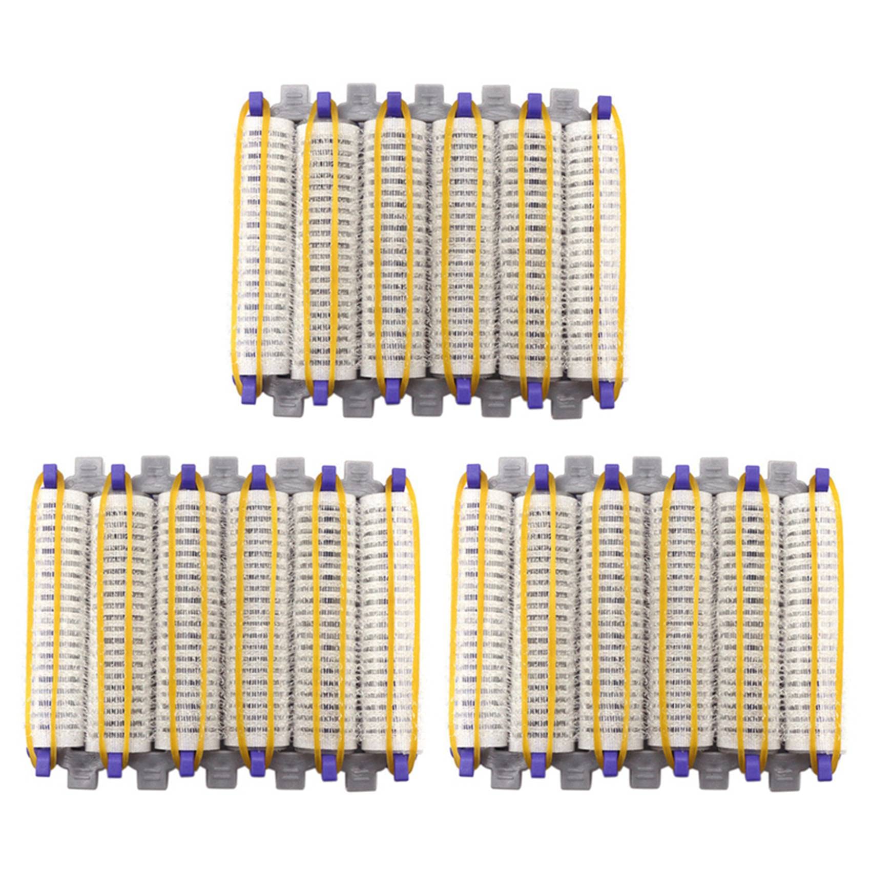 KVSERT 72Pcs Large Nylon Hook & Loop Hair Rollers Set - Perm Rods & Curlers with Clips & Rubber Bands for Voluminous Curls & Root Lift - Perfect for Home Salon, Styling, and DIY Hair Perm