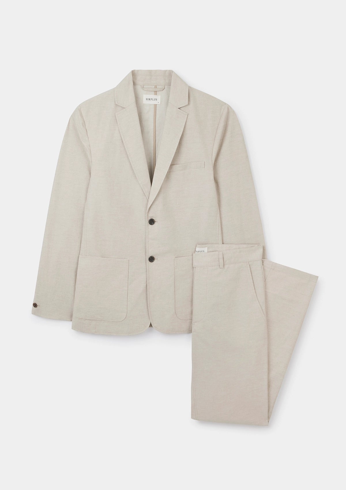 Elegant Ecru Cotton Linen Suit for Women - Breathable Summer Business Casual Blazer Set - Perfect for Office Wear, Weddings & Formal Events