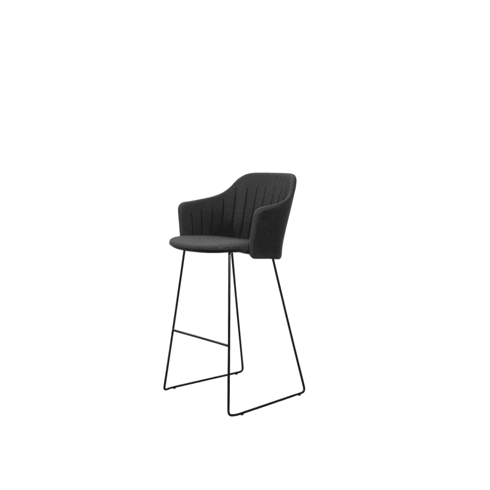 Premium Outdoor Bar Stool - Heavy Duty Patio Bar Chair with Backrest, Weather-Resistant & Comfortable for Garden, Deck, Poolside & Outdoor Dining