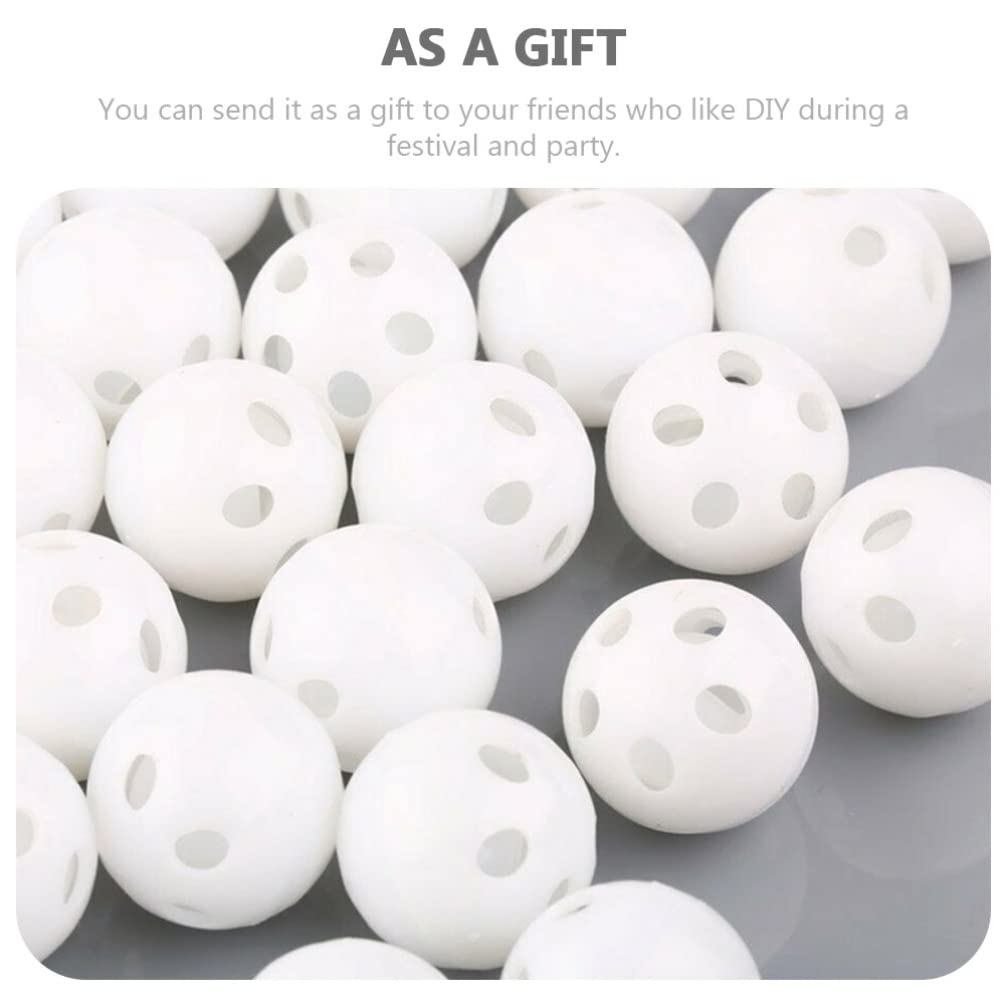 100pcs 24mm Rattle Ball Inserts for Baby Toys - Round Noise Maker Replacement Squeaker for DIY Stuffed Animals & Sensory Play (Safe & Durable) - Perfect for Infant Rattles, Teethers & Educational Toys