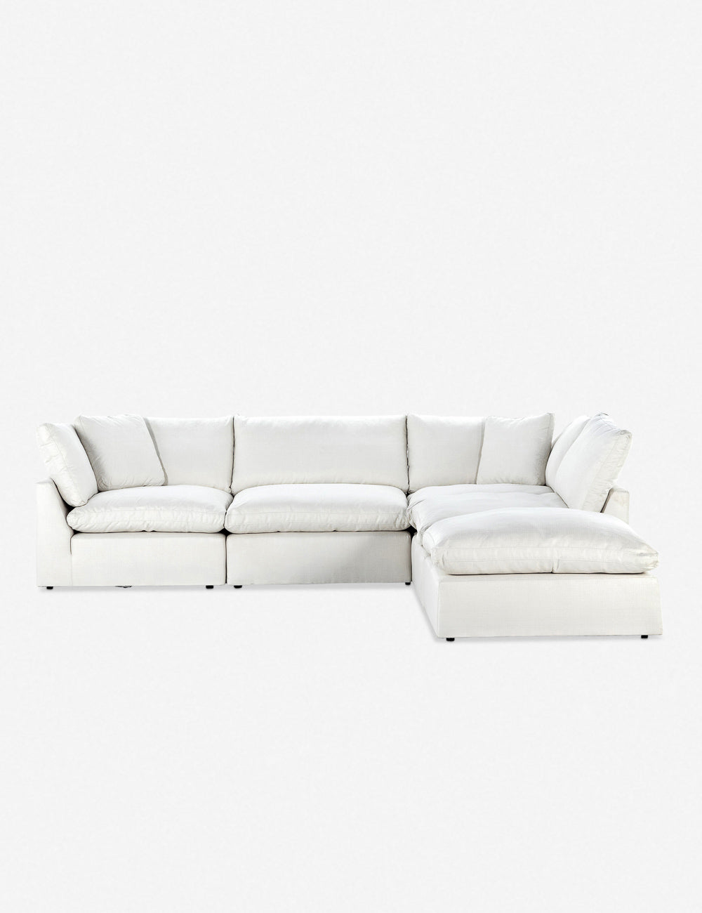 Bernard Modern Sectional Sofa with Reversible Chaise - Comfortable L-Shaped Couch for Living Room, Family Room & Apartment - Soft Fabric Upholstery & Sturdy Wooden Frame