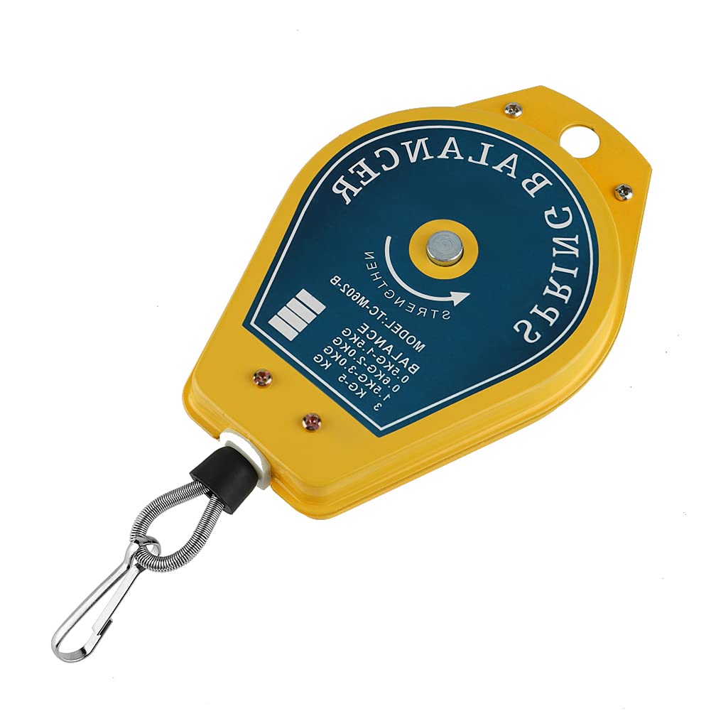 Spring Balancer Hanging Tool Holder - 1.5kg Capacity for Workshop, Factory & Car Manufacturing - Perfect for Tools, Parts & Small Equipment Organization