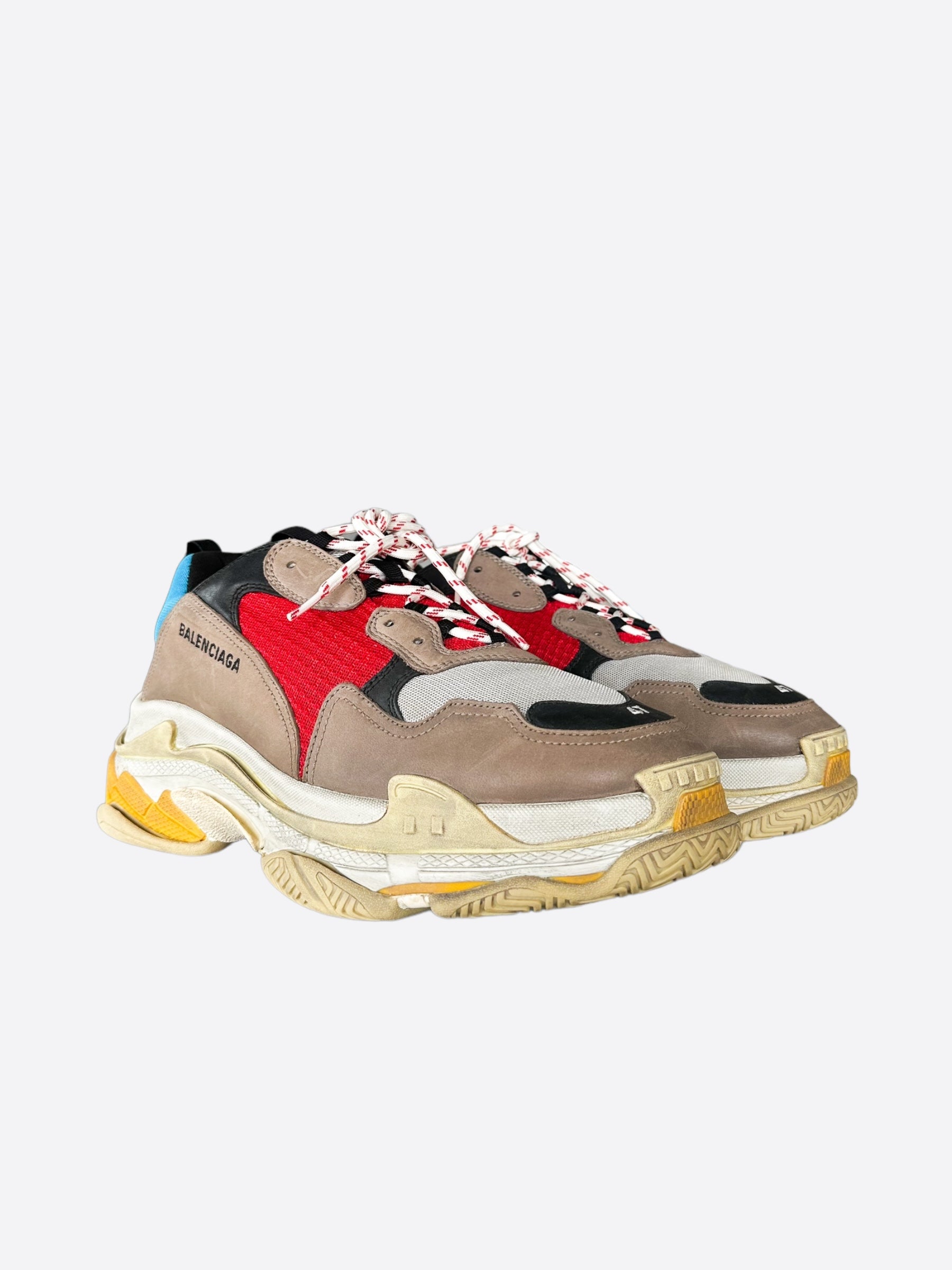Balenciaga Triple S Sneakers in Beige & Multicolor - Chunky Dad Shoes for Men & Women | Perfect for Streetwear, Casual Outfits & Fashion Statements