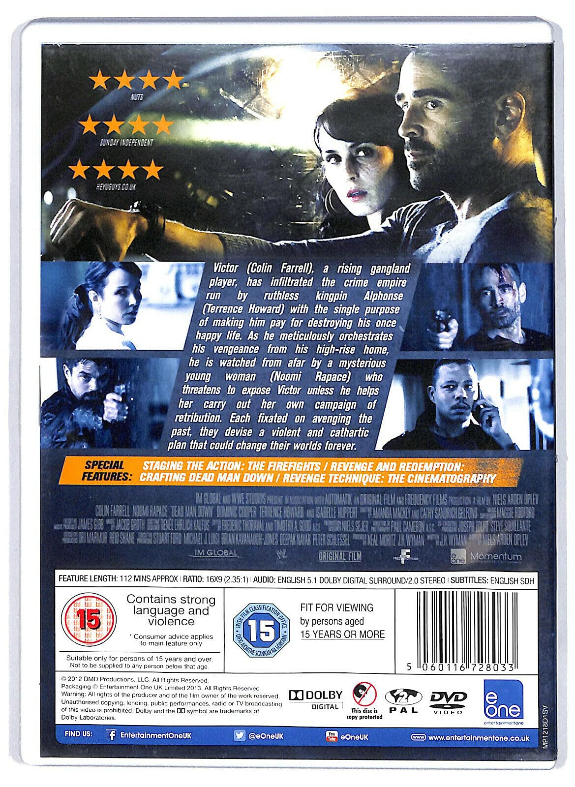Dead Man Down [DVD] - Action Thriller Movie Starring Colin Farrell - Perfect for Movie Nights & Home Entertainment