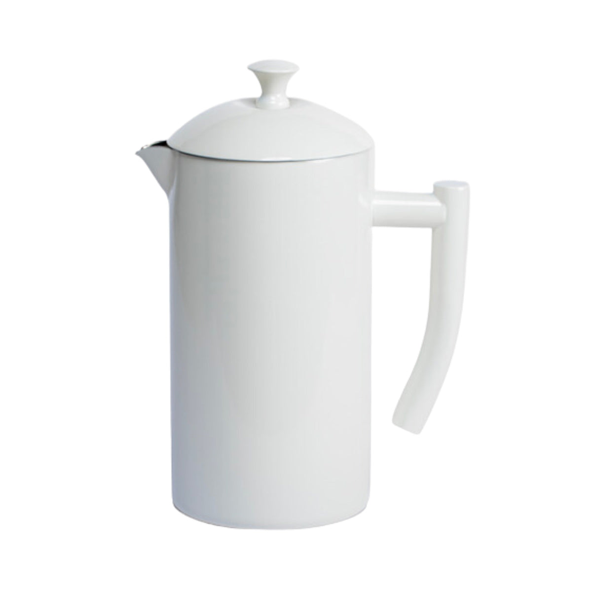 Frieling 34oz Stainless Steel Insulated French Press Coffee Maker - Snow White #7001 | Keeps Coffee Hot for Hours | Perfect for Home, Office & Camping