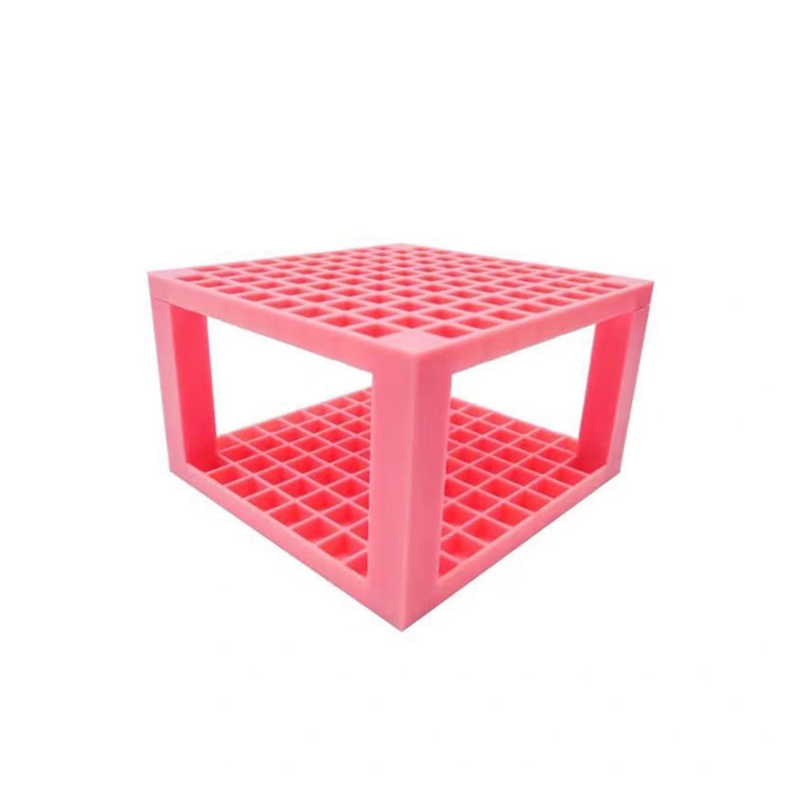96 Hole Pink Pencil & Brush Holder - Desk Organizer Stand for Pens, Paint Brushes, Markers & Colored Pencils - Perfect for Artists, Students & Office Workspaces