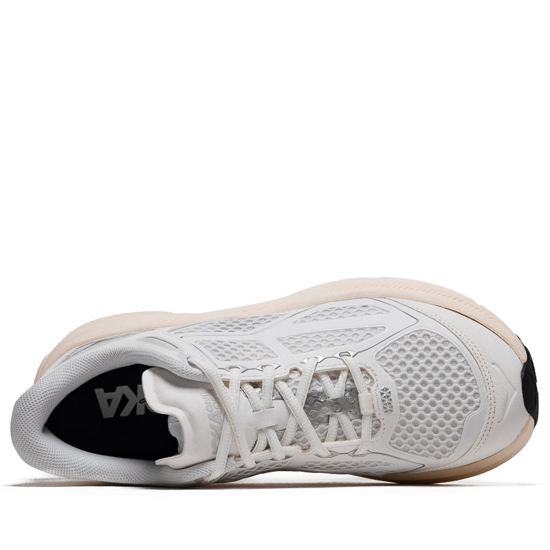Hoka One One Clifton 9 Running Shoes for Men & Women - Frost/Cosmic Grey | Lightweight Cushioned Road Running Sneakers for Marathon Training & Daily Jogging