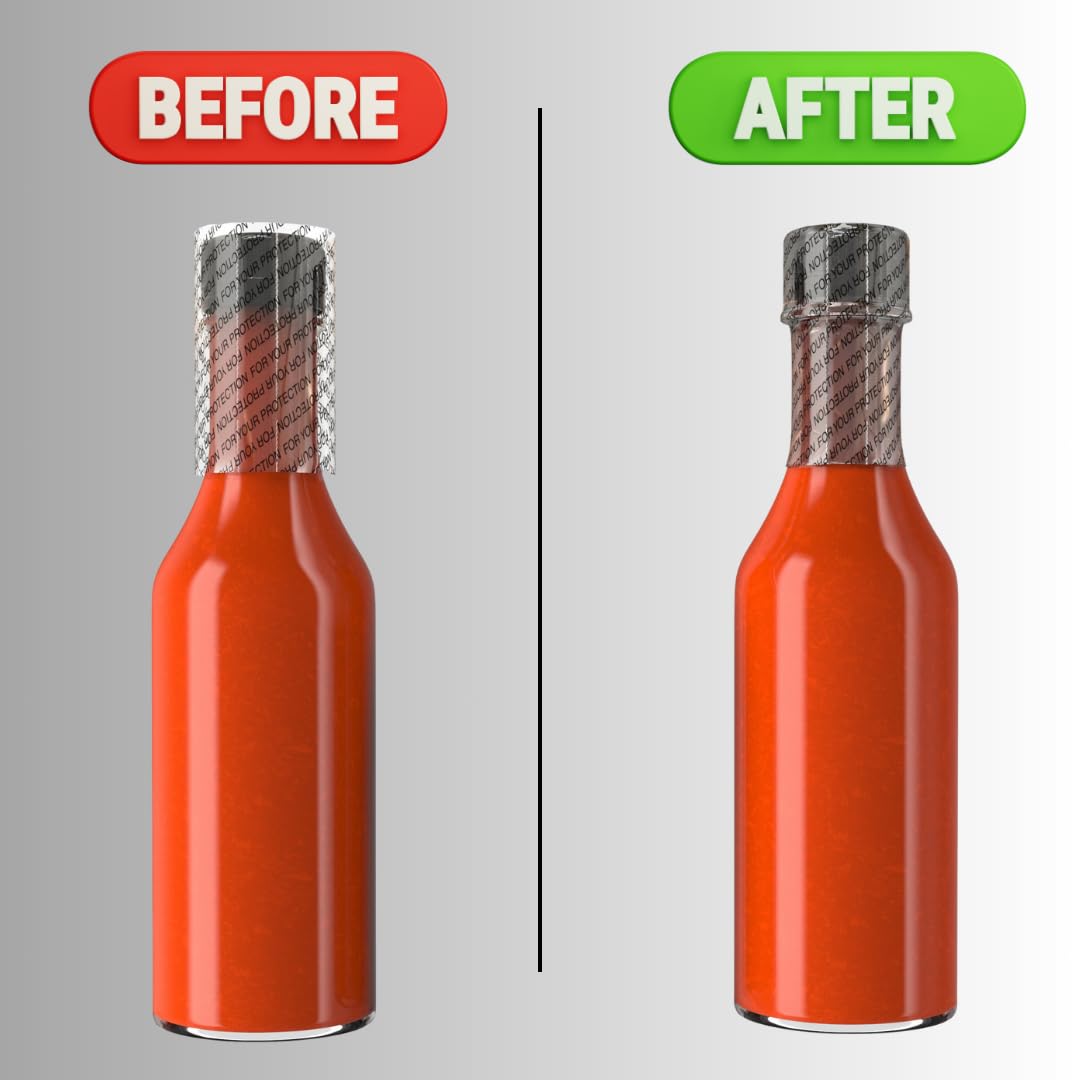 65 x 60mm Clear Perforated Shrink Sleeve Labels for Small Jars, Beverage Bottles & Liquor Bottles (1.25