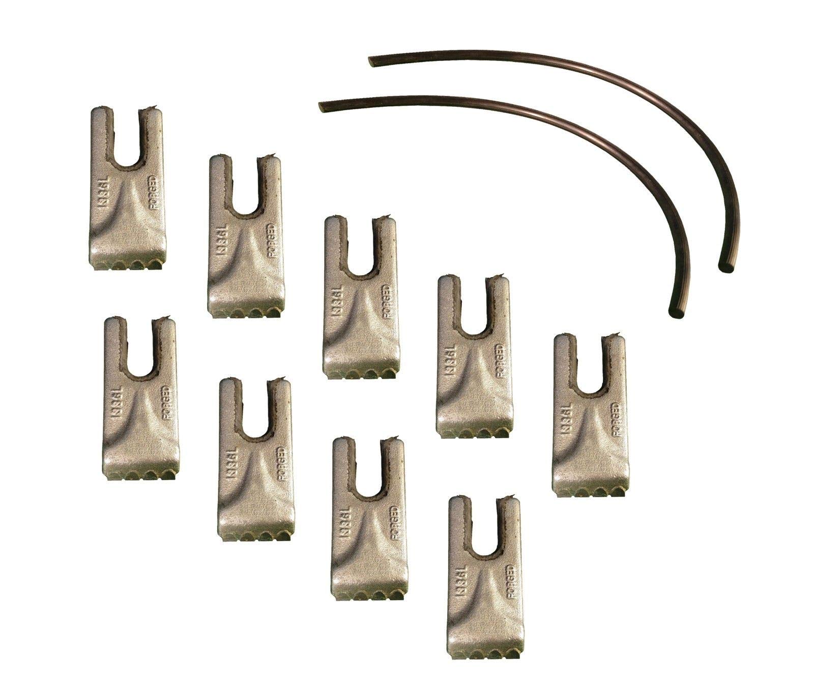 9-Pack Pengo Carbide Auger Teeth with Rubber Quick Lock - Compatible with CS, AG, and Aggressor Models (140016) - Ideal for Snow Removal, Ice Drilling, and Construction Projects