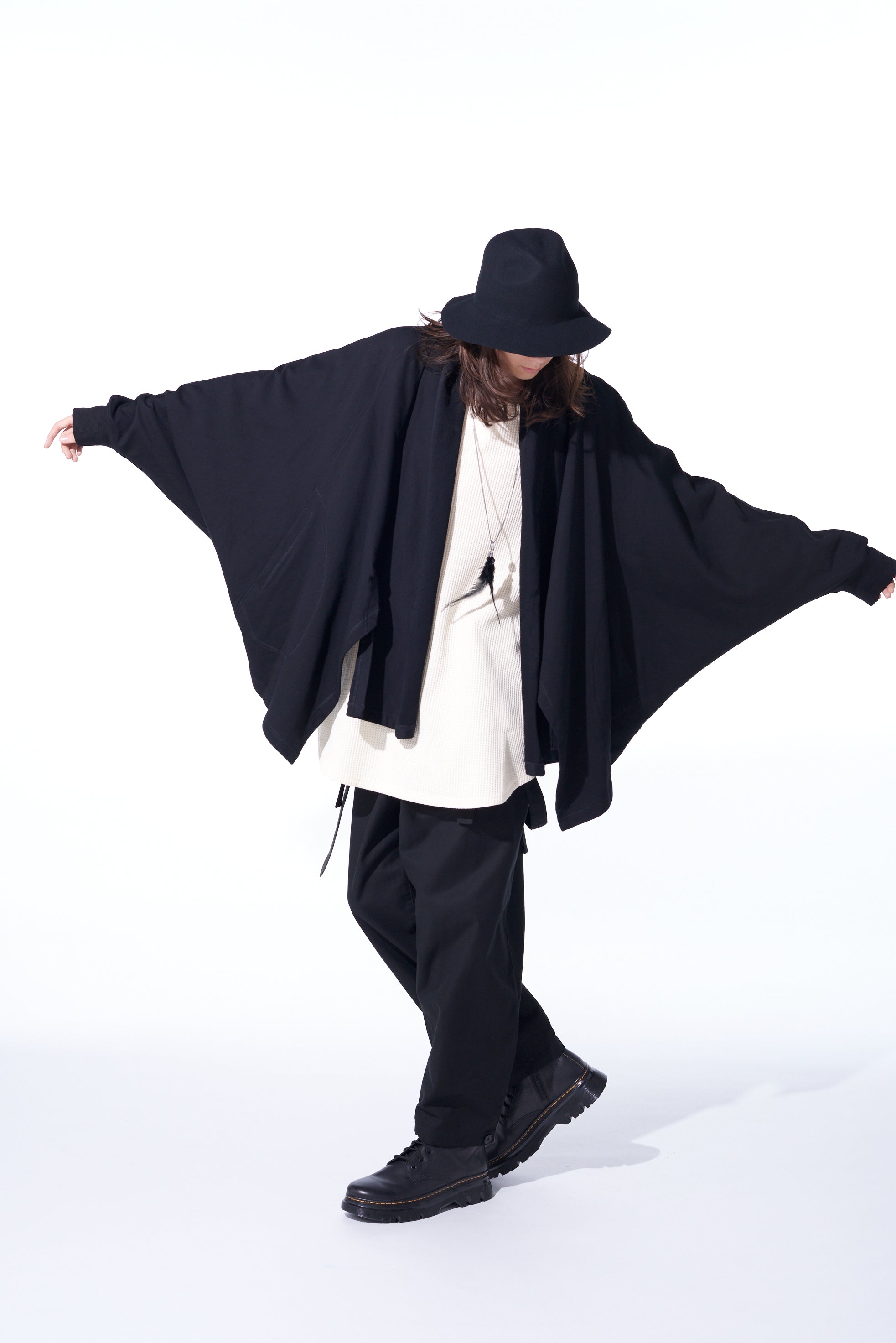 Soft Cotton Fleece Dolman Sleeve Cardigan with Stole Collar - Cozy Loungewear for Women | Perfect for Home, Office & Casual Outings