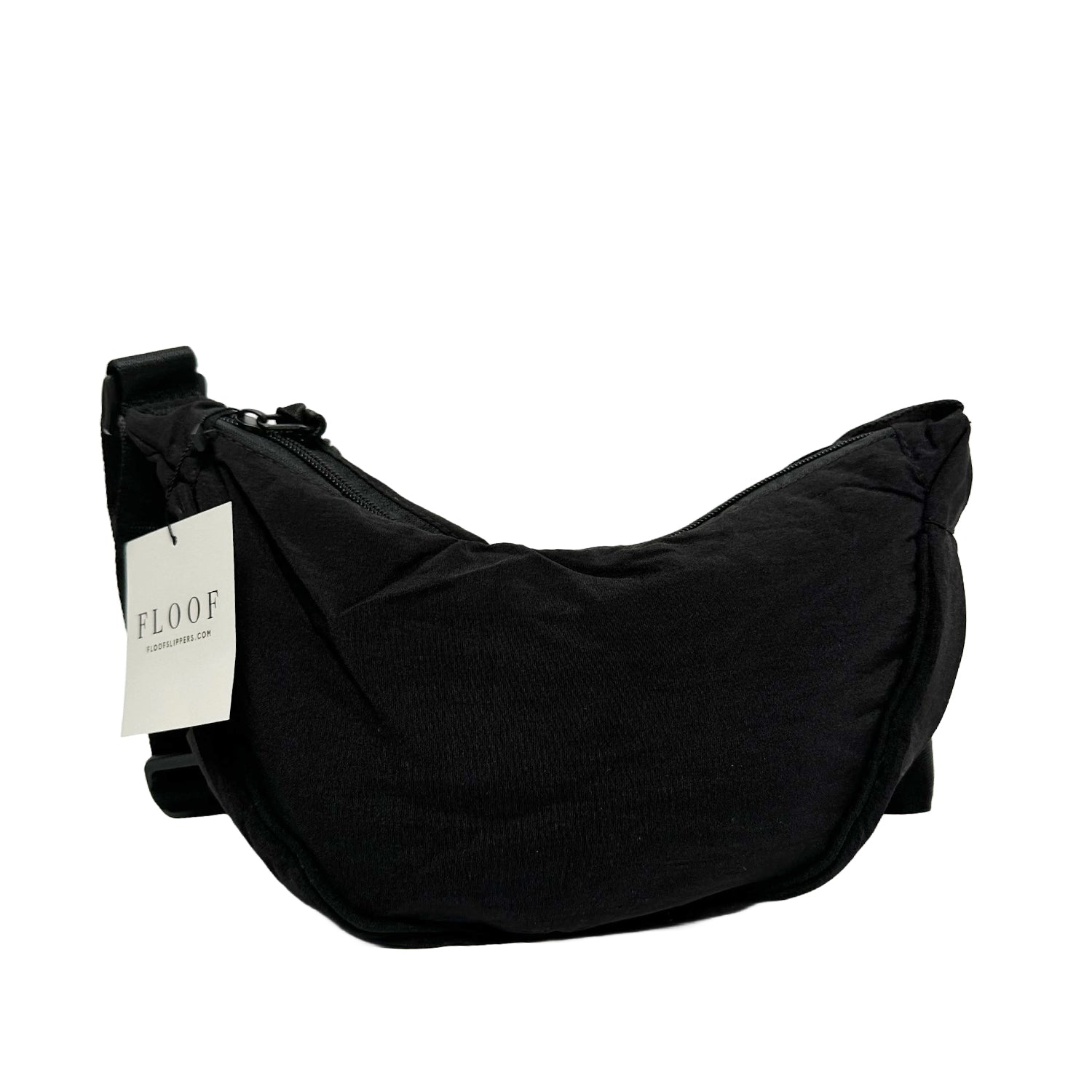 FLOOF Black Everyday Crossbody Bag for Women - Stylish & Lightweight Purse for Daily Use, Travel, Shopping & Work