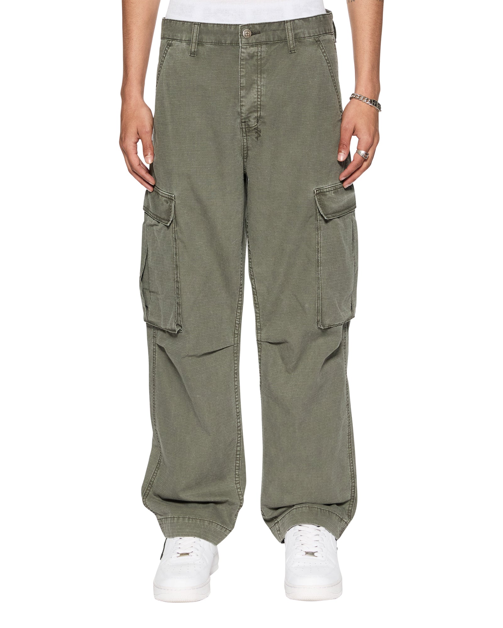 Fugitive Cargo Pants - Durable Tactical Pants for Men, Outdoor Hiking & Workwear - Forest Green Camo