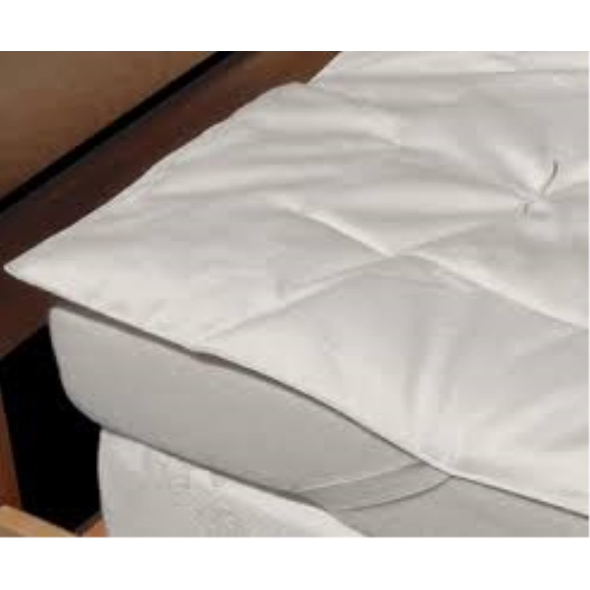 Organic EcoWool Deluxe Mattress Pad Queen Size - 3/4 Inch Thick, Hypoallergenic & Temperature Regulating - Perfect for Allergy Relief, Cool Summer Sleep & Warm Winter Comfort