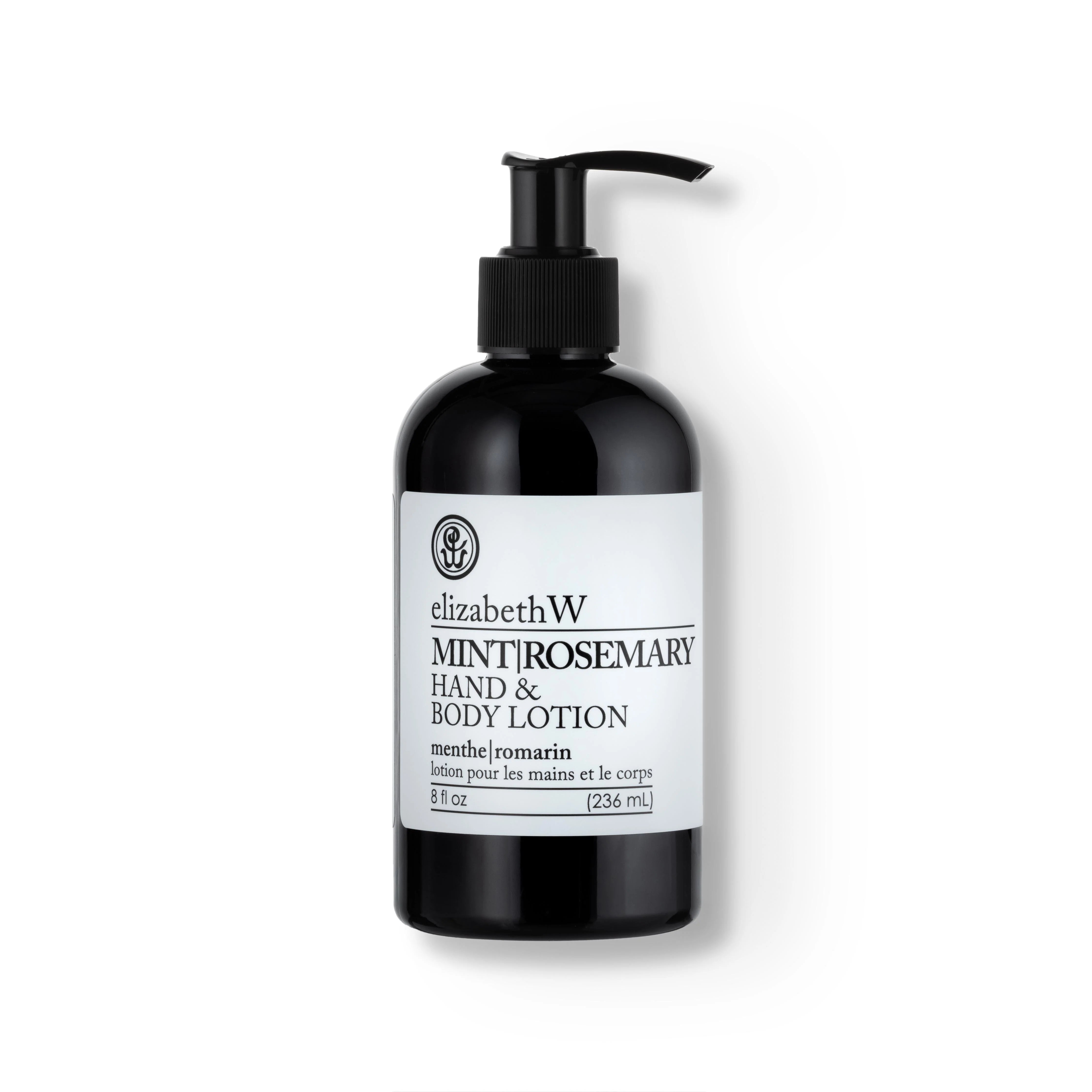 Elizabeth W Mint Rosemary Hand & Body Lotion - Moisturizing & Nourishing for Dry Skin - Perfect for Daily Use at Home, Office & Travel