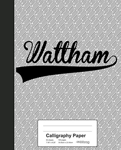 Premium WALTHAM Calligraphy Paper Notebook - Weezag Hand Lettering & Brush Pen Practice Paper for Artists & Beginners - Perfect for Wedding Invitations, Journals & DIY Crafts