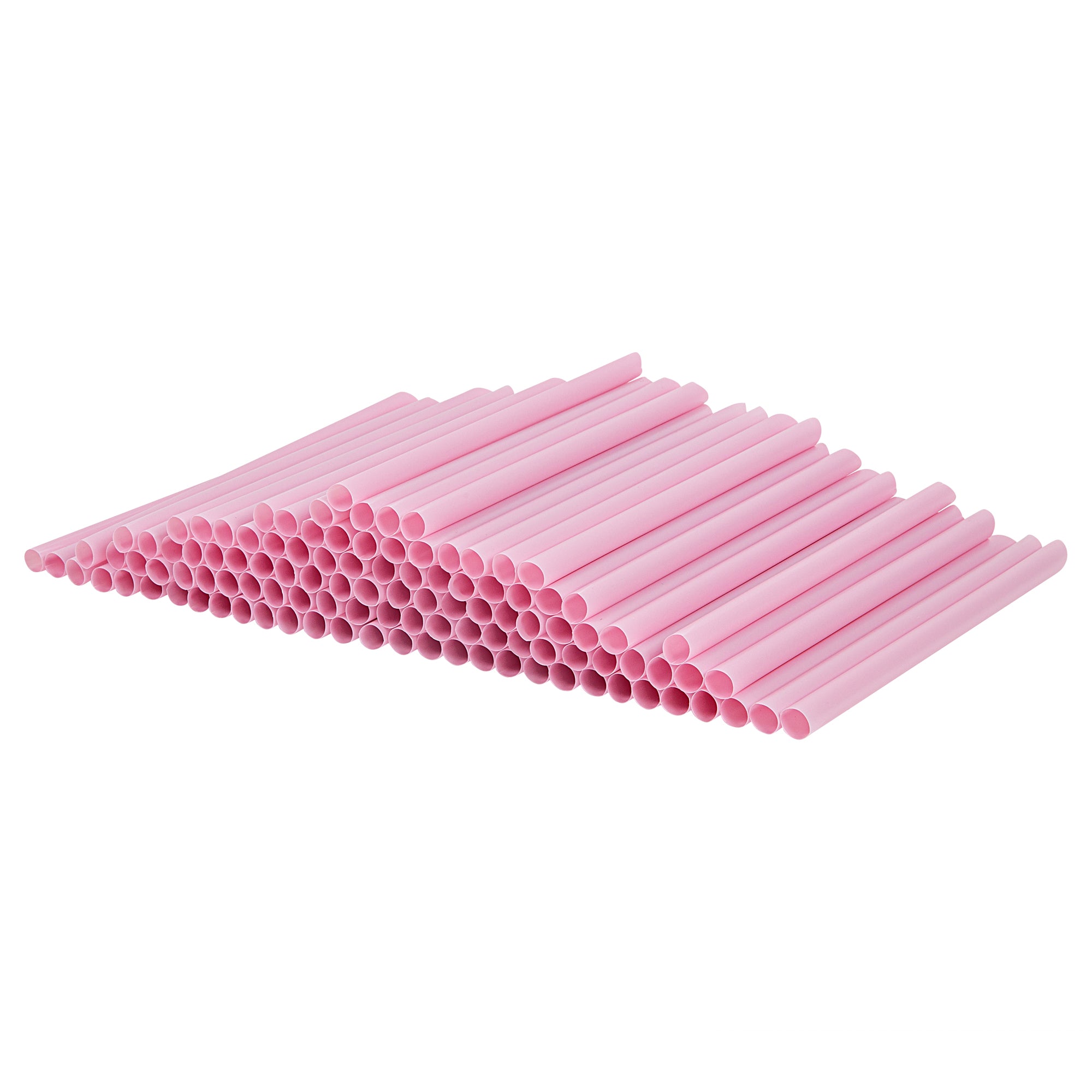 Eco-Friendly Extra Wide Pink PLA Boba Straws - Compostable, Pointed Tip, 9mm (100 Count) | Perfect for Bubble Tea, Smoothies, and Iced Drinks