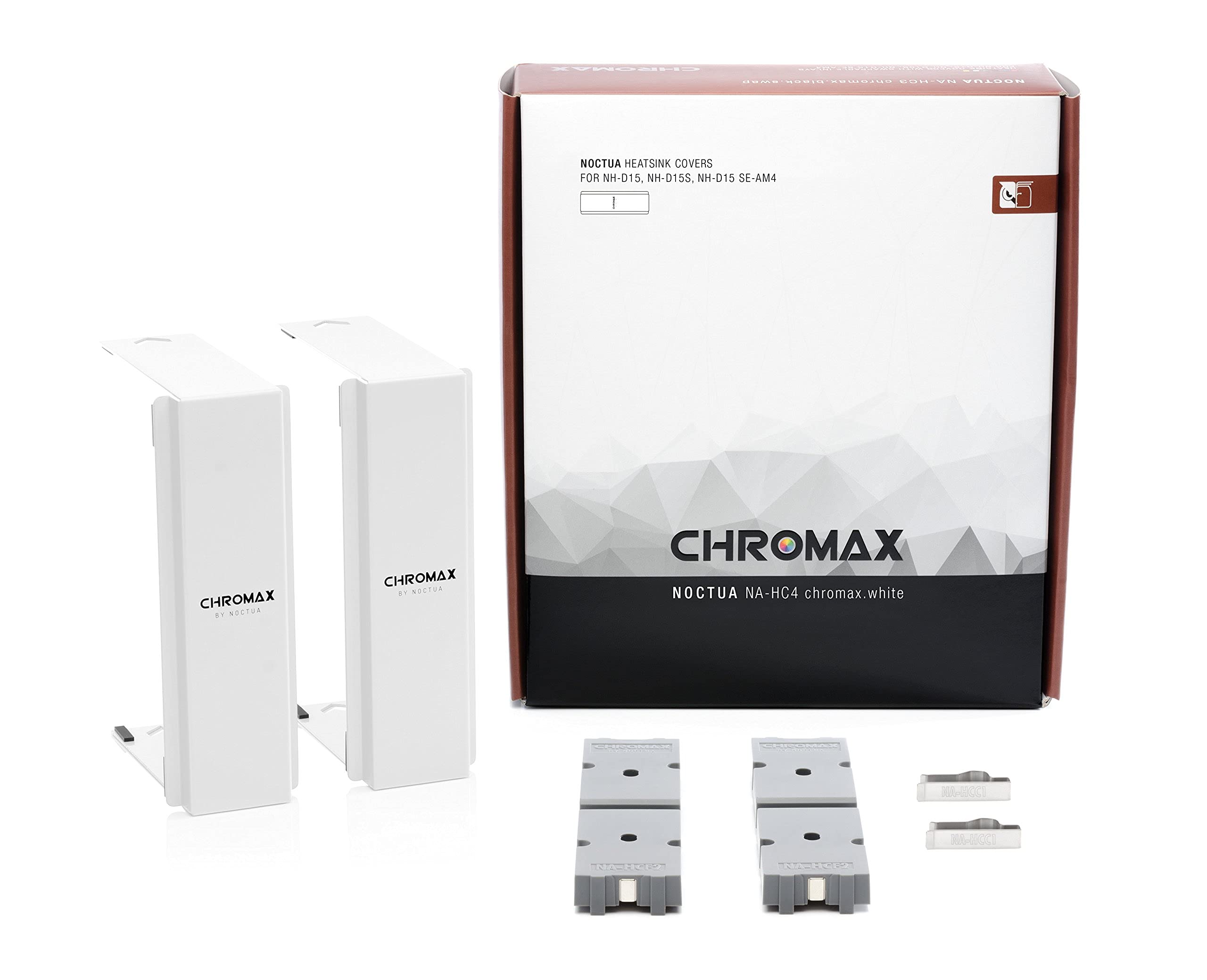 Noctua NH-D15S chromax.Black CPU Cooler with NA-HC4 chromax.White Heatsink Covers - Premium Air Cooling for Gaming PCs, Workstations, and High-Performance Computers