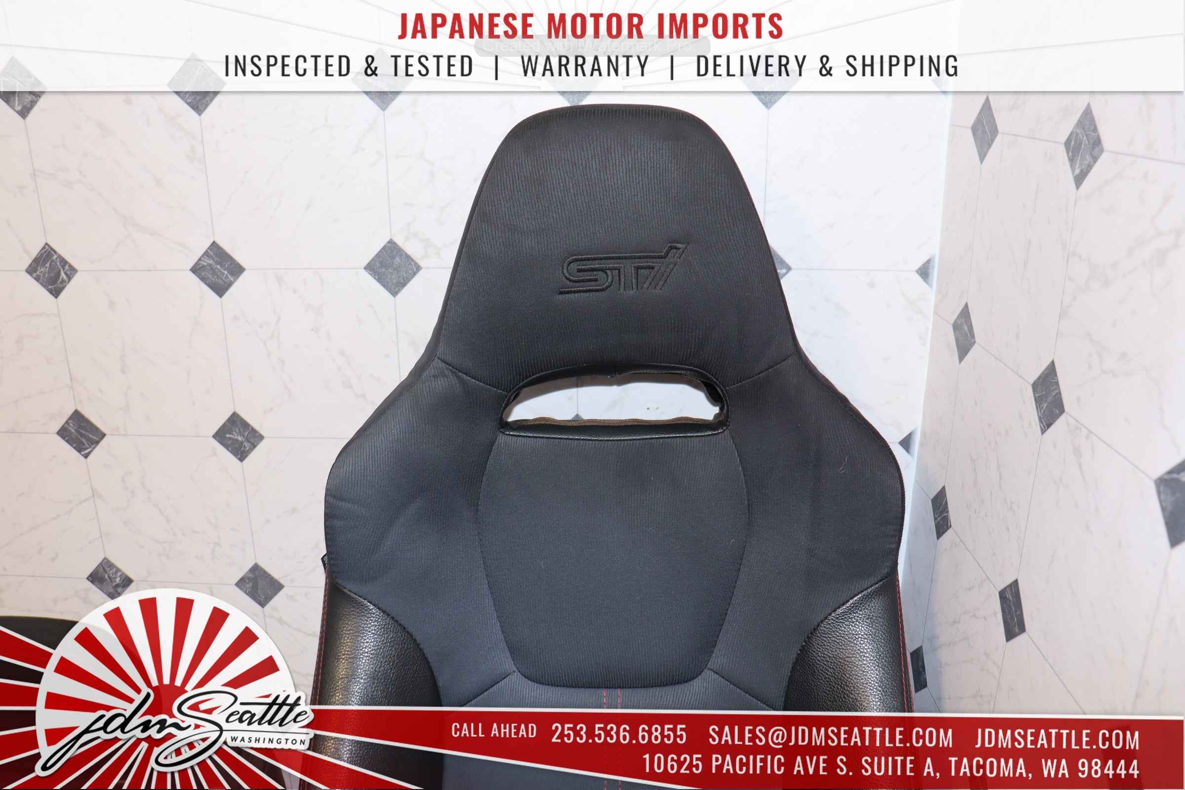 2008-2014 Subaru WRX STI OEM Version 10 Sedan Front & Rear Seat Set - JDM Genuine Parts for Performance Upgrade & Interior Restoration - Perfect for Car Enthusiasts & Auto Restoration Projects