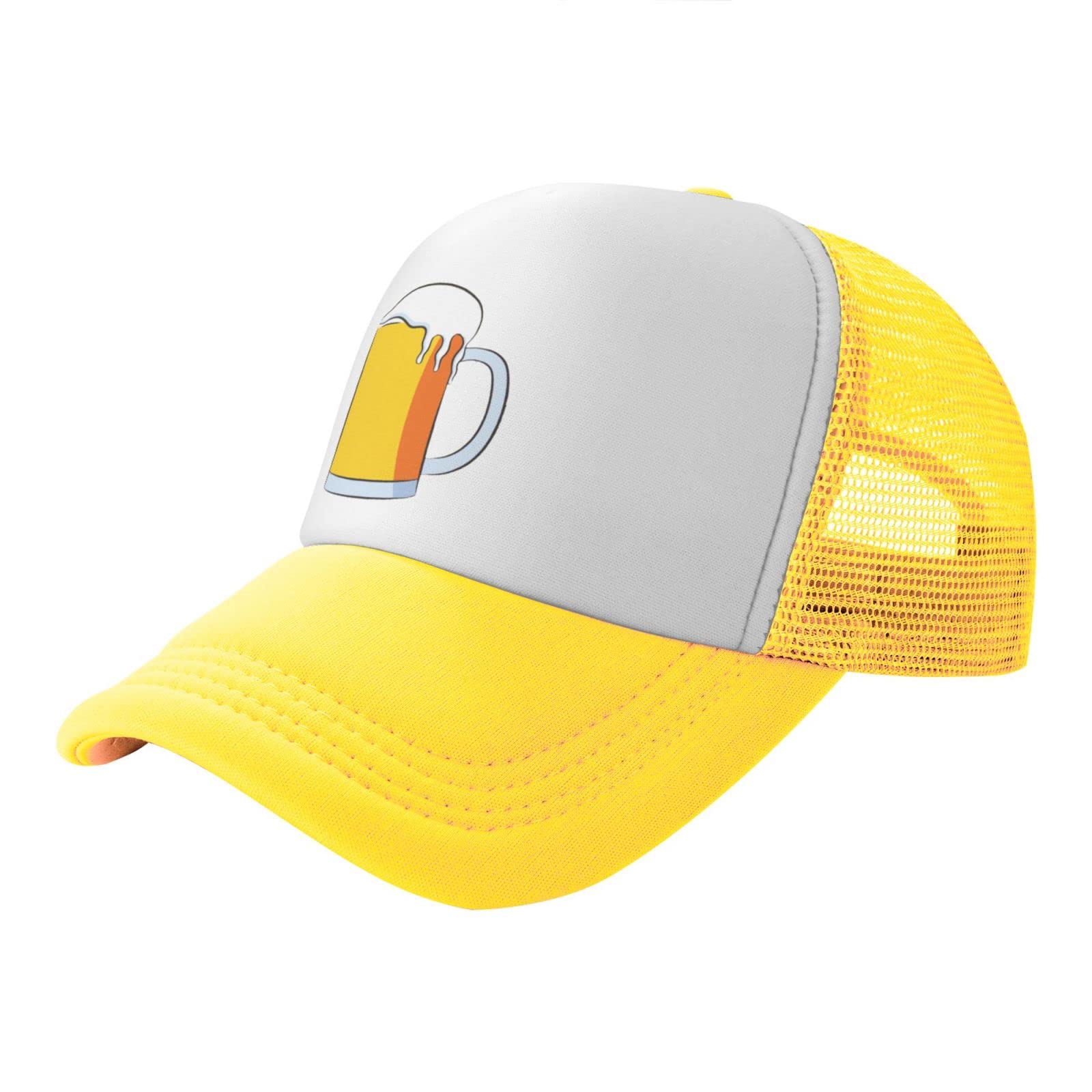 Love Beer Trucker Hat - Adjustable Mesh Baseball Cap for Men & Women - Breathable Outdoor Sport & Sun Hat - Perfect for Fishing, Hiking, and Casual Wear