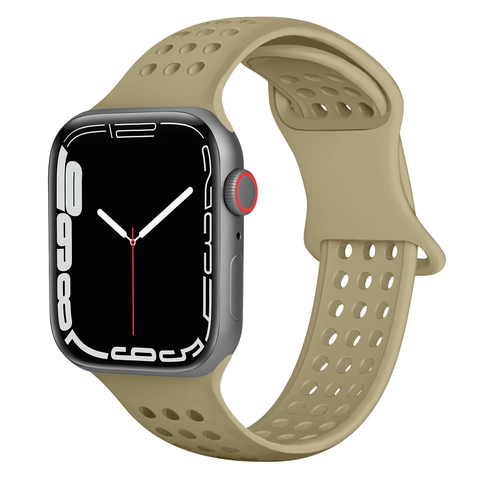 Lyfatz Sport Bands for Apple Watch 38mm 40mm 41mm 42mm 44mm 45mm 49mm - Soft Breathable Silicone Replacement Strap Compatible with iWatch Series SE Ultra 8 7 6 5 4 3 2 1 - Perfect for Running, Gym Workouts & Everyday Wear